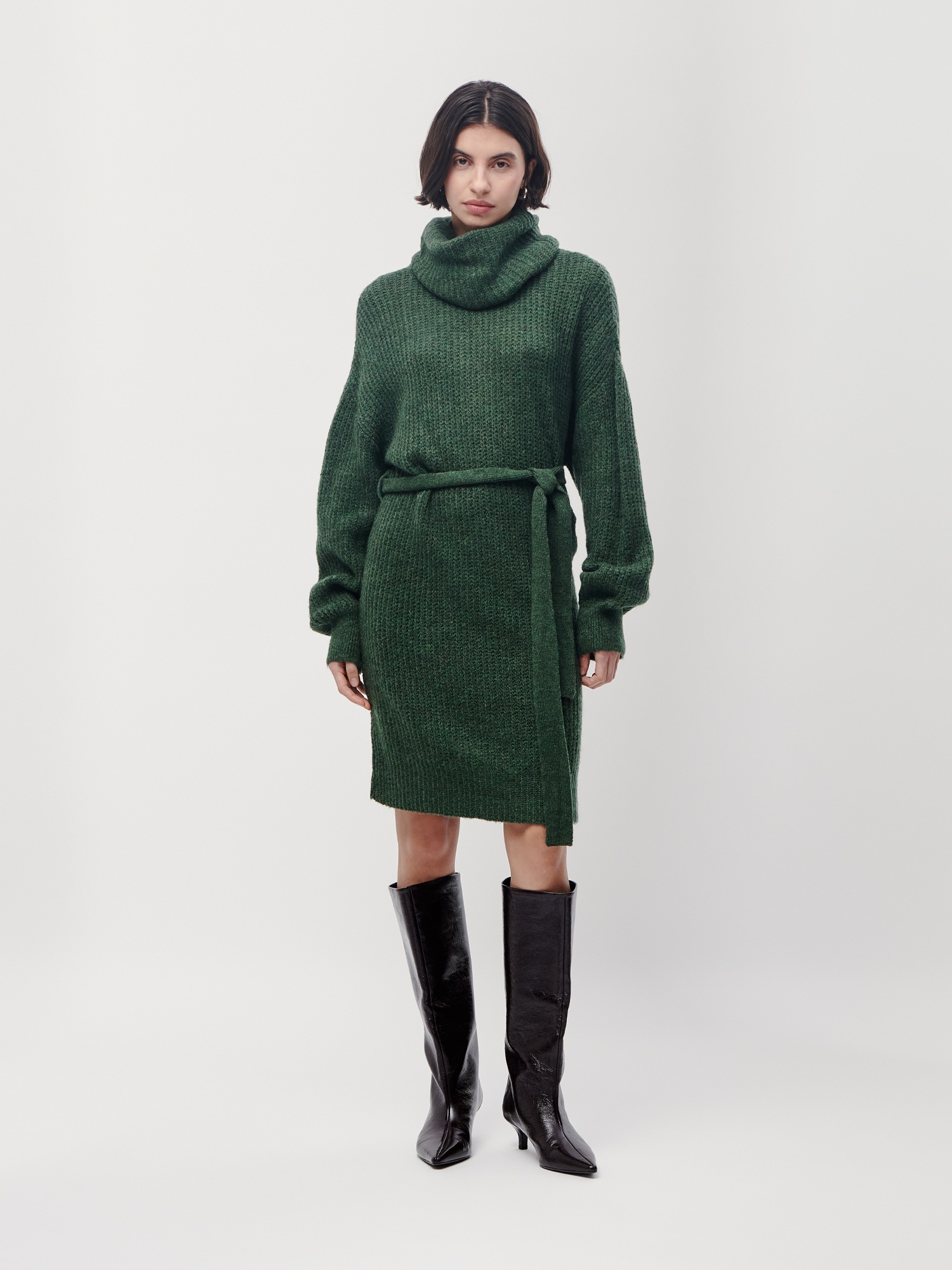 LeGer Strickkleid »Colleen, LeGer by Lena Gercke«, Regular fit mit Rundhalsausschnitt