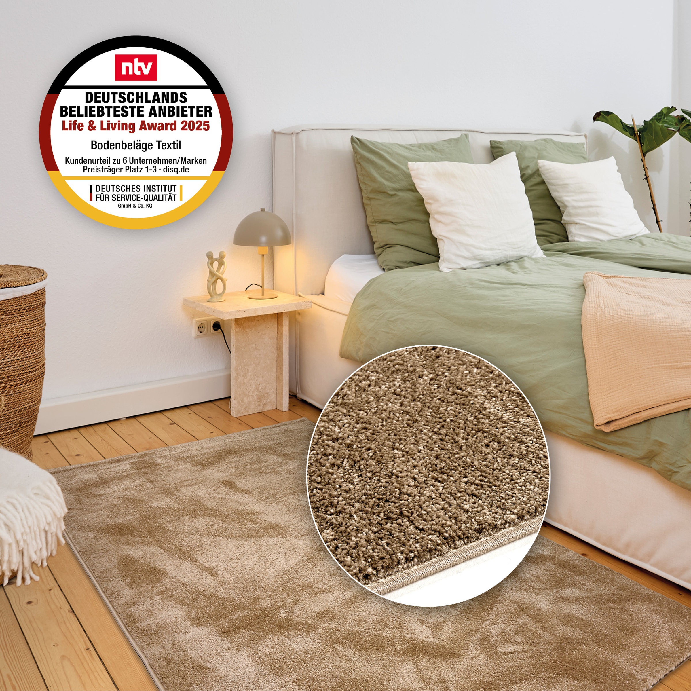 ASTRA Teppich »Sam 250«, rechteckig, 8 mm Höhe, weicher Kurzflor, Wohnzimmer, Schlafzimmer