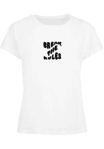 T-Shirt »Merchcode Damen Ladies Break The Rules Box Tee«, (1 tlg.)