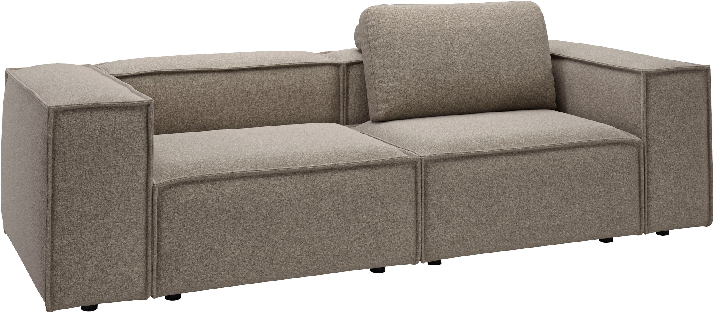 Places of Style 2-Sitzer »Watertown, modernes Sofa 246 cm breit, auch in Feincord«, stilvolles Sofa für 2 Personen mit extra breiter Sitzfläche
