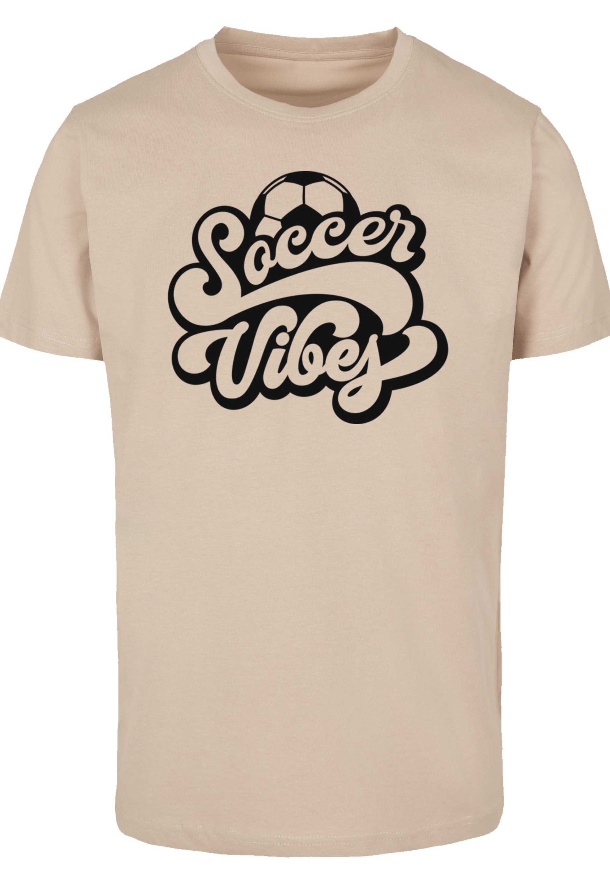 F4NT4STIC T-Shirt »Soccer Vibes Typography Sporty Graphic«, Premium Qualität