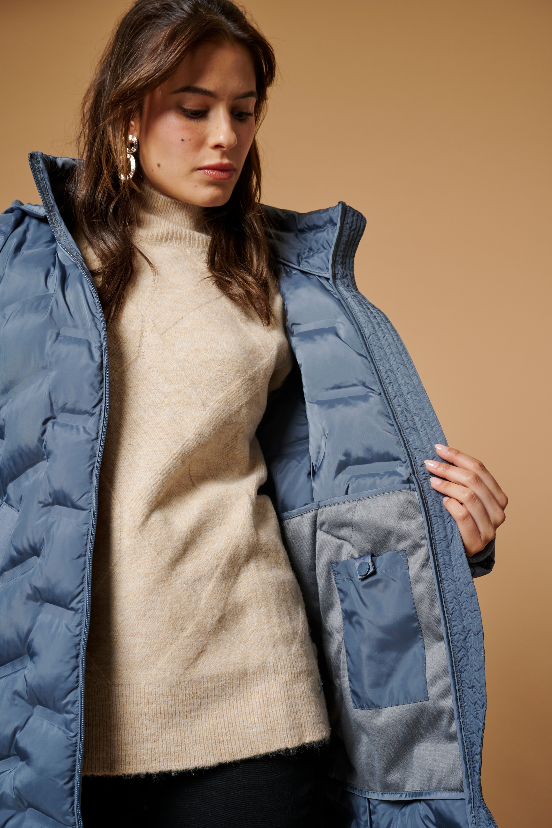 ZABAIONE Steppjacke »Jacket Ni44na«, mit Kapuze