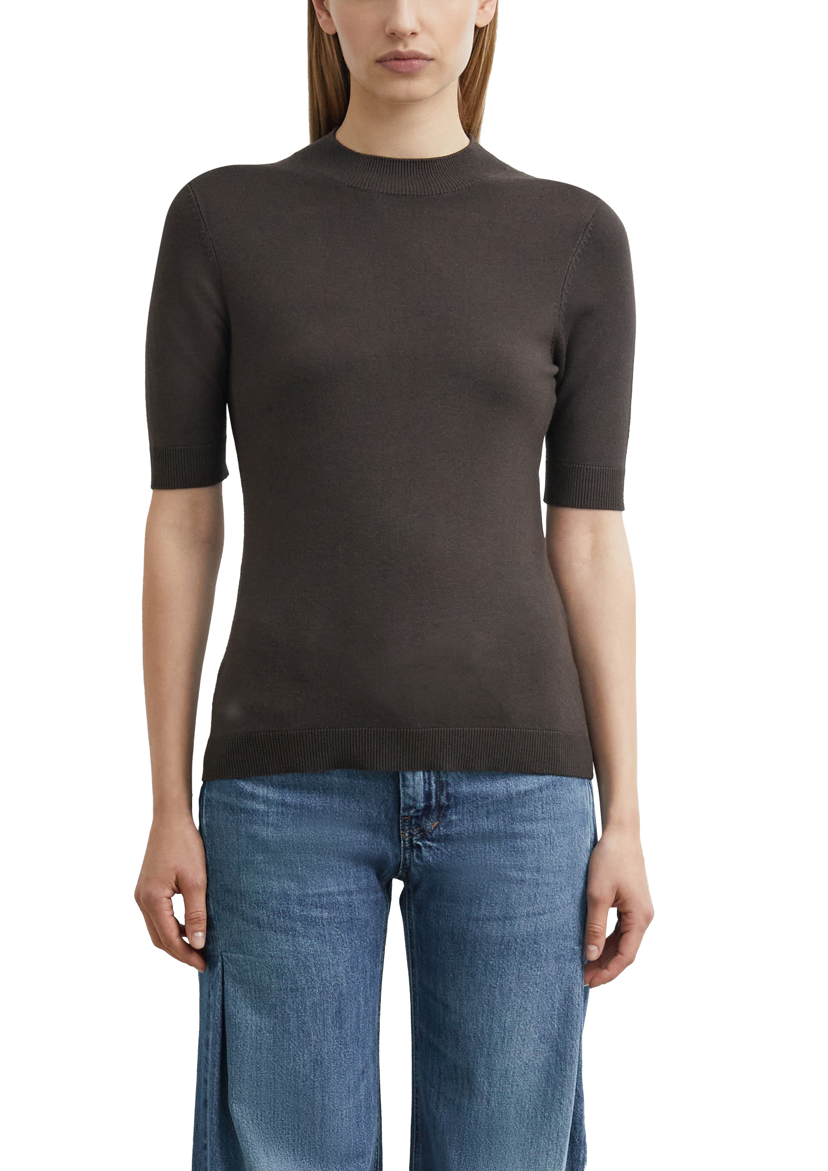 Comma Kurzarmpullover aus Viskose-Mix