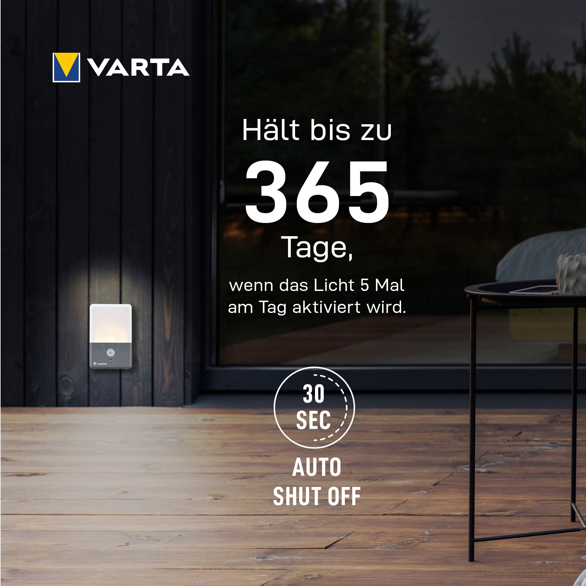 VARTA Taschenlampe »Motion Sensor Night Light 2er-Pack«, (Packung, 2 St.)