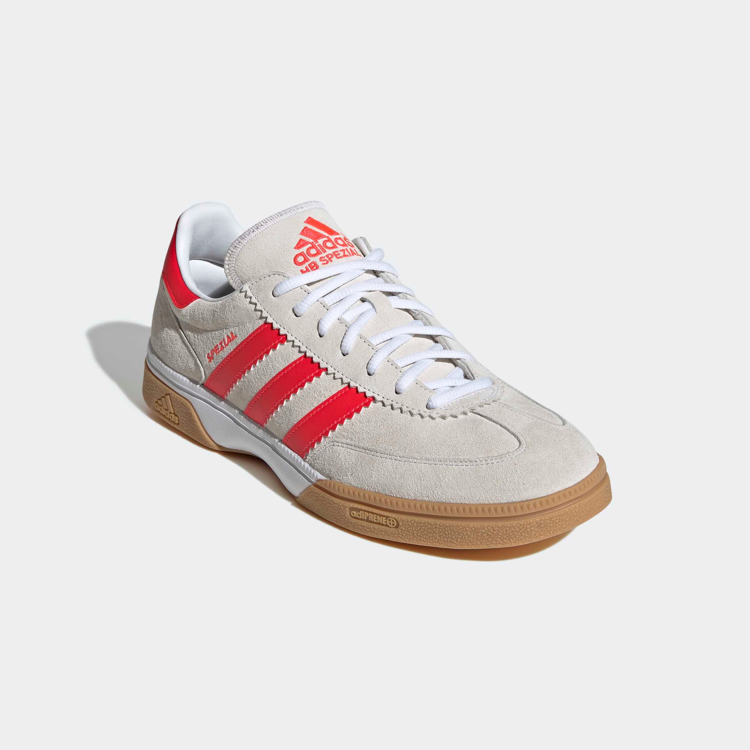 Herren Hallenschuh "HANDBALL SPEZIAL", ADIDAS PERFORMANCE, Gr. 48, rot, Leder, Synthetik, Schuhe