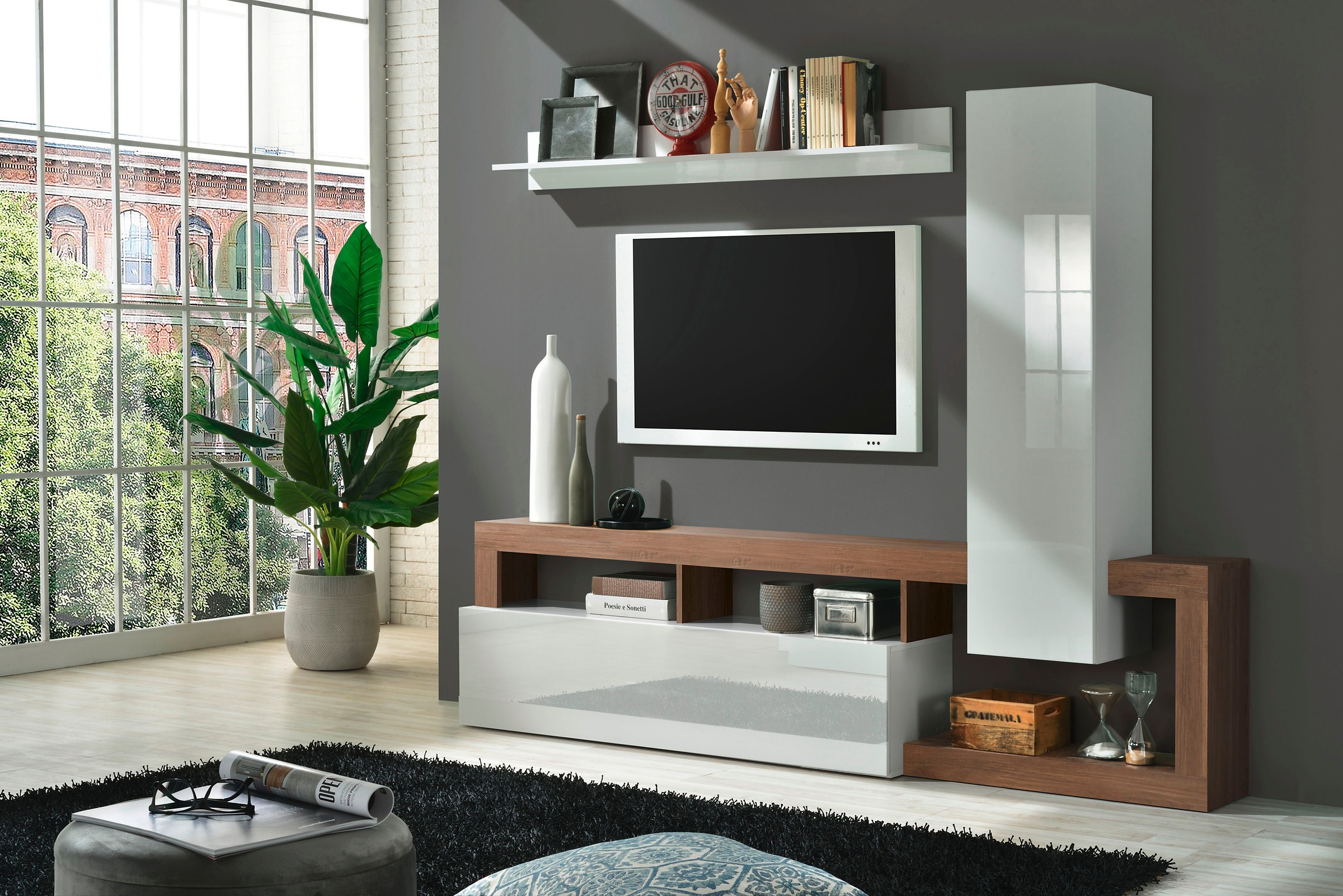 Home affaire Wohnwand "Hamburg" Set, 3 Stk. tlg. günstig online kaufen