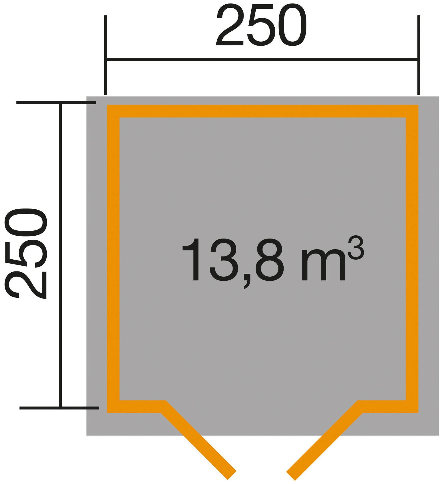 weka Gartenhaus »209 Gr.2 graphitgrau«