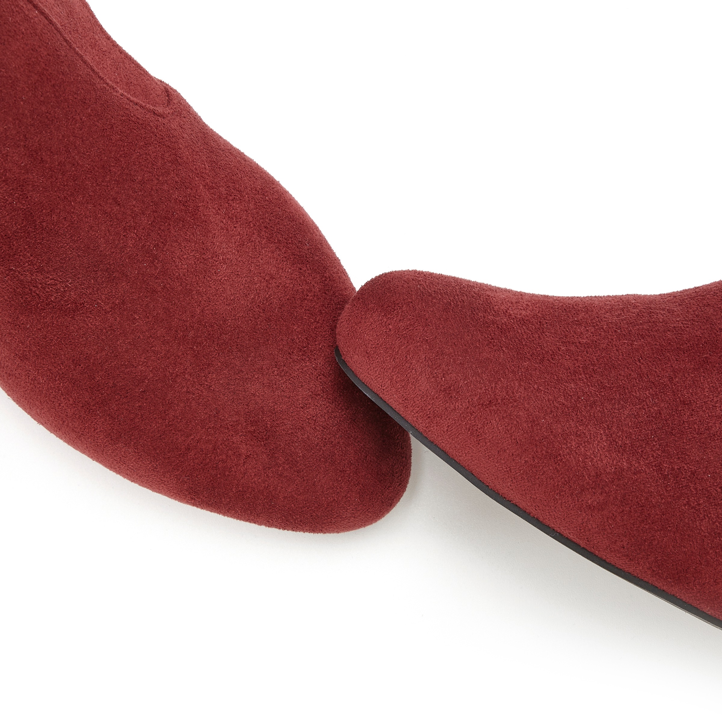 LASCANA Women's Stretch Slouch Boots Bordeaux 35 3