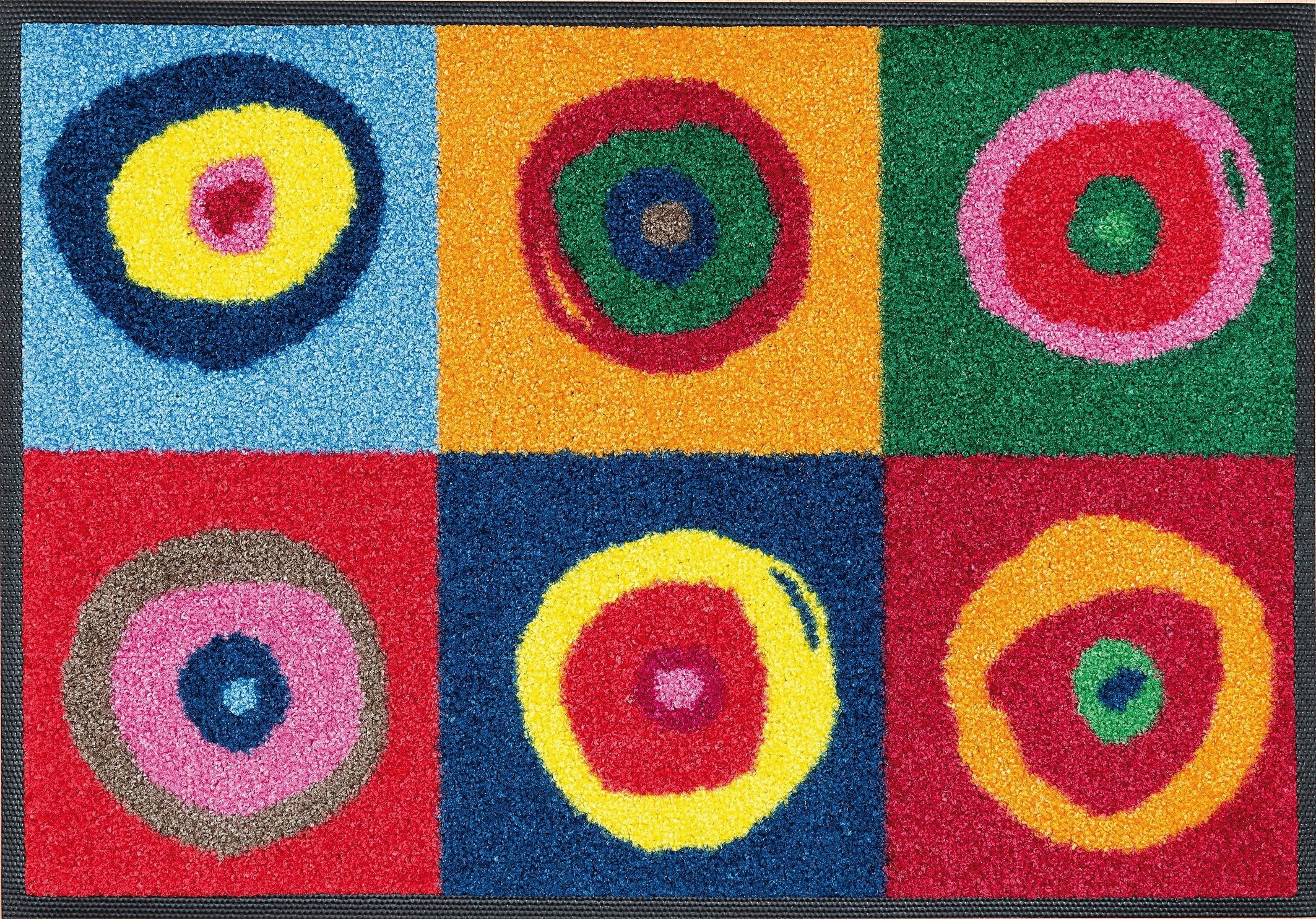 wash+dry by Kleen-Tex Fußmatte "Sergej" rechteckig 7 mm Höhe Schmutzfangmat günstig online kaufen