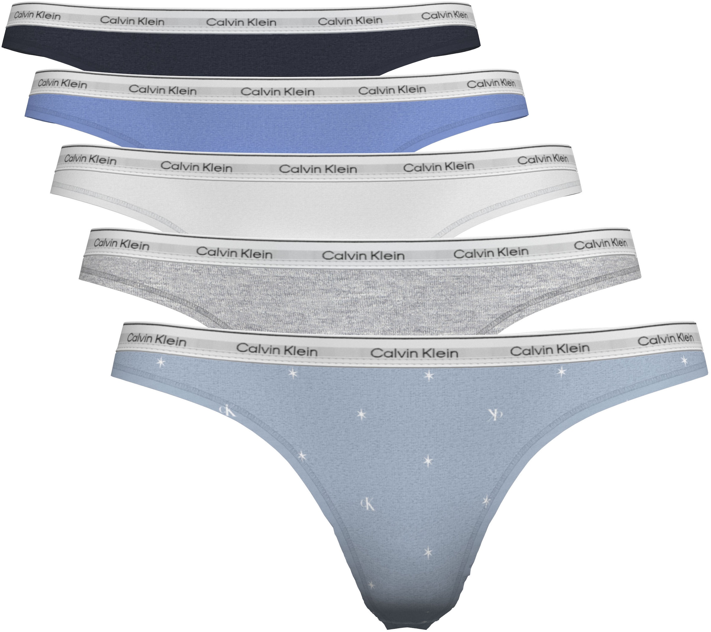 Calvin Klein Underwear Tanga "THONG 5 PK" Packung, Körpernahe Passform günstig online kaufen
