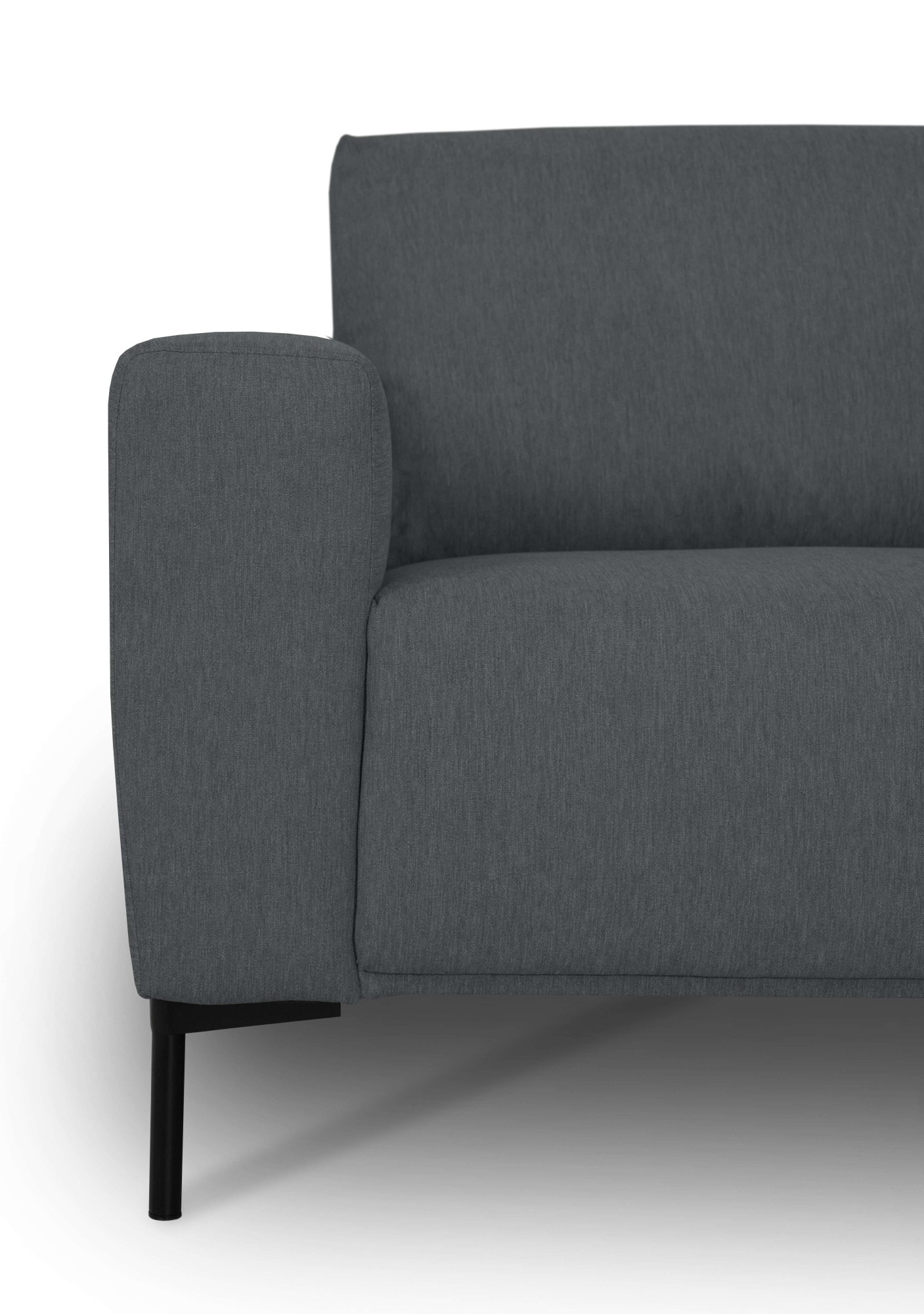 andas Ecksofa »Melby«, (2 St.), Breite 275 cm, in einem weichen Struktur Stoff, lose Rückenkissen