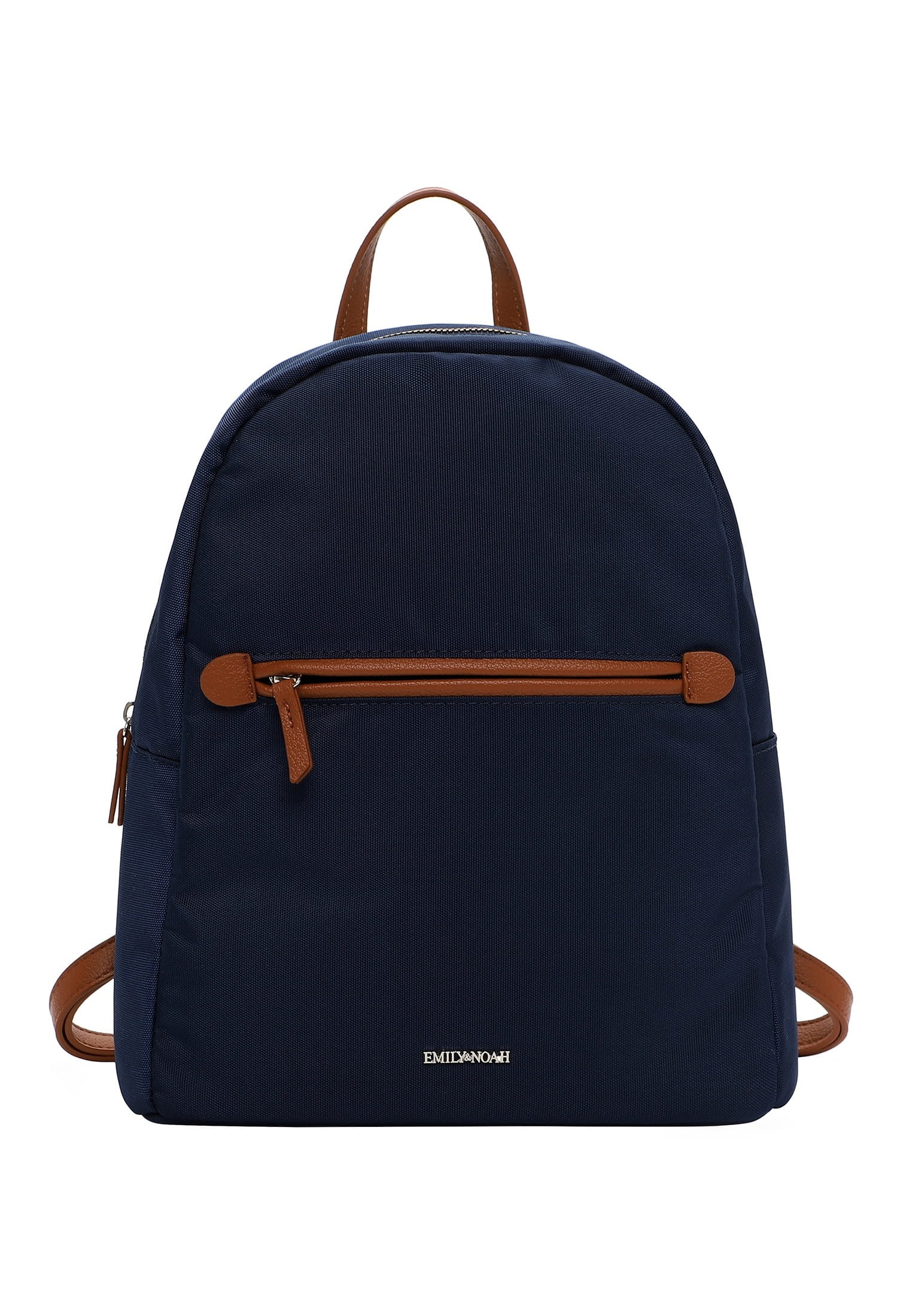 Rucksack EMILY & NOAH "Rucksack E&N Jarina", Damen, Gr. B/H/T: 27cm x 31cm x 13cm, blau (blau 500), Polyester, Rucksäcke Rucksack