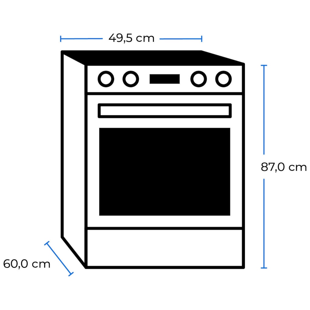 exquisit Elektro-Standherd »EH 10.3 F2«, EH 10.3 F2