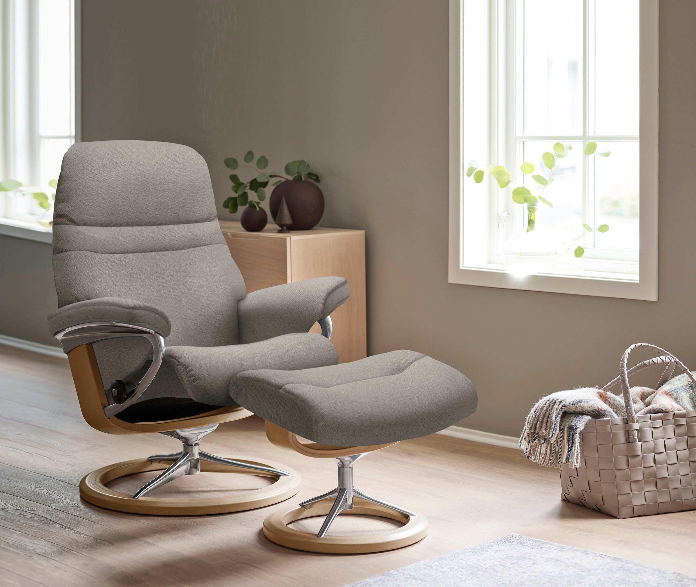 Stressless® Relaxsessel »Sunrise«, mit Signature Base, Größe M, Gestell Eiche