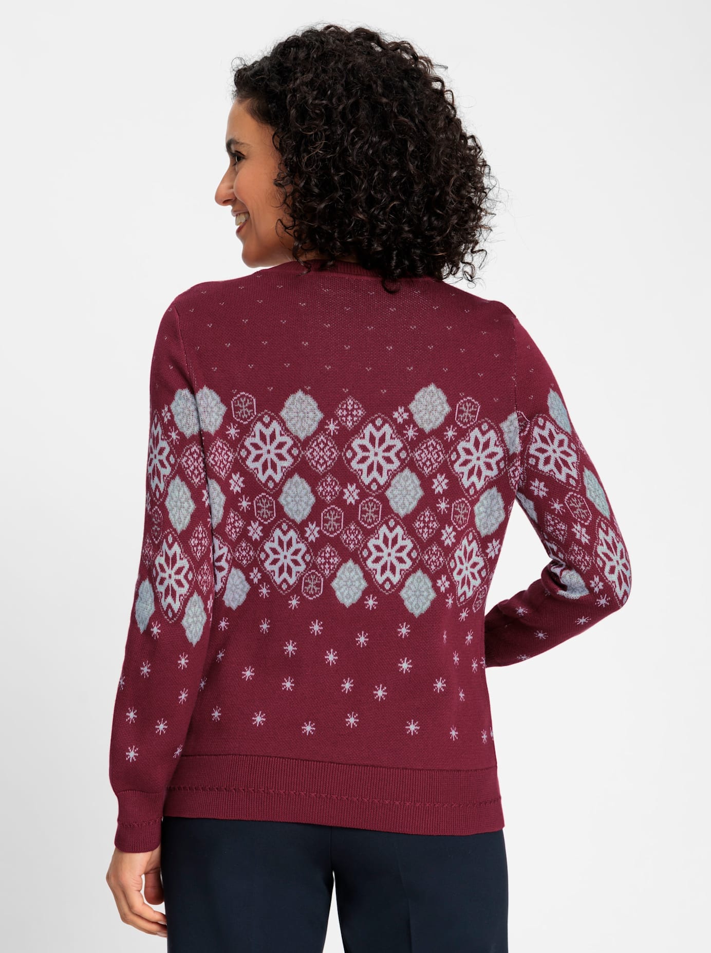 Inspirationen Rundhalspullover »Jacquard-Pullover«