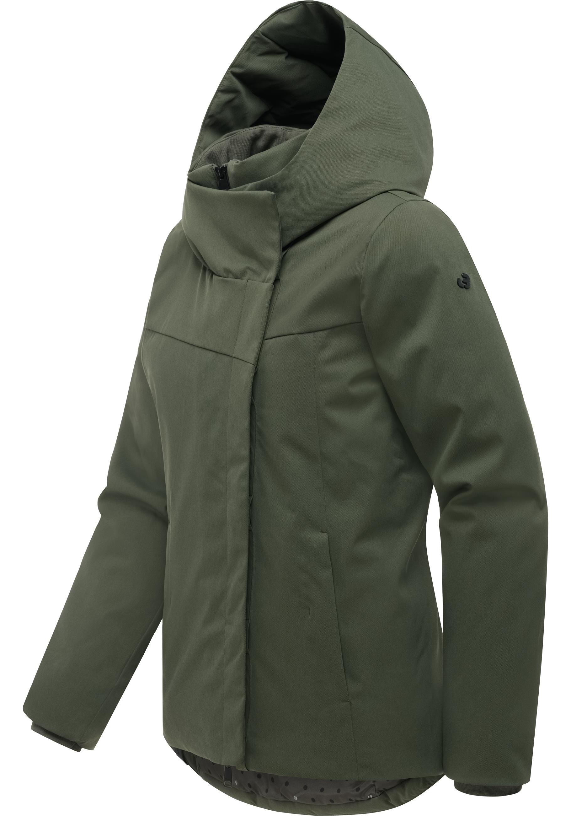 Ragwear Funktionsjacke »Pavleen Short Y« mit Kapuze Warme Damen Winterjacke mit Stehkragen und Kapuze