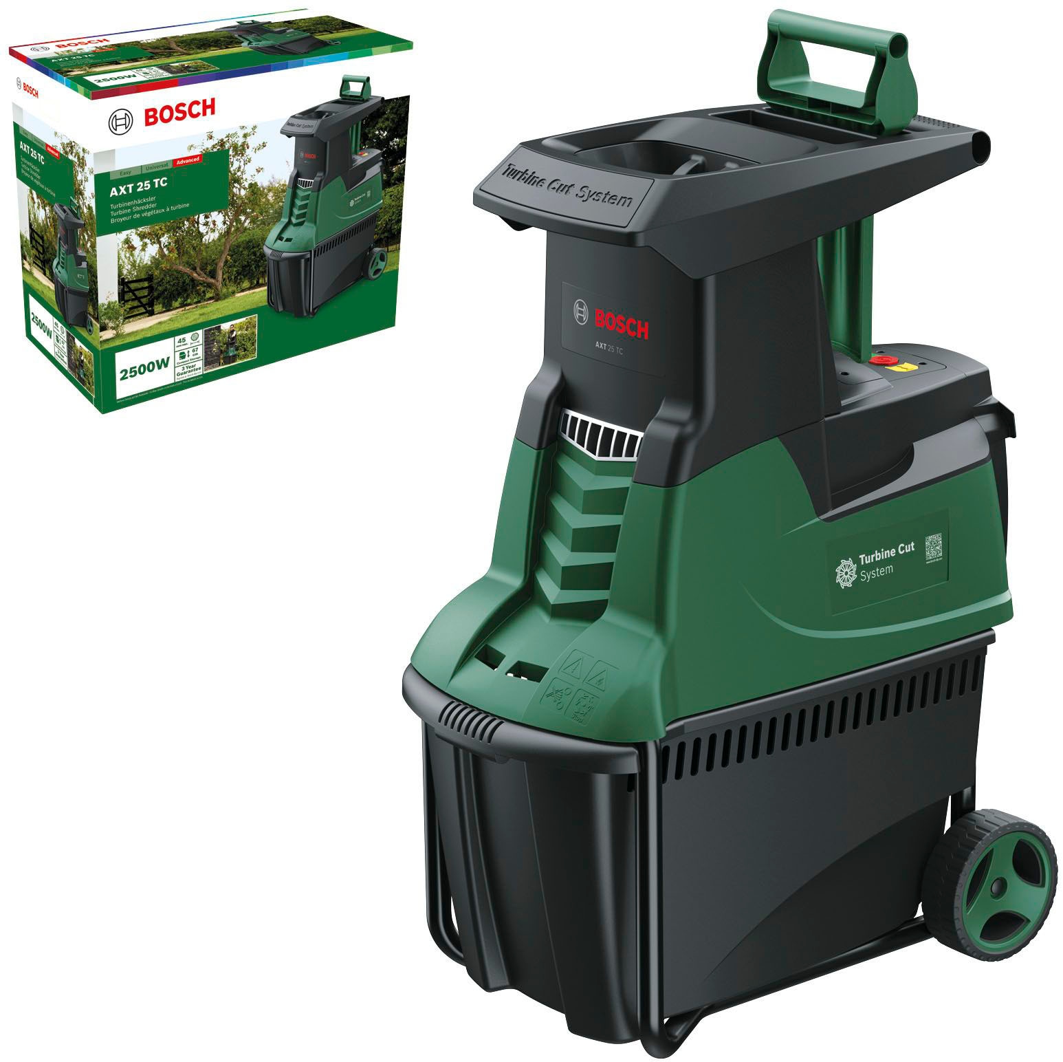 Bosch Home & Garden Leisehäcksler "AXT 25 TC", 2500 Watt