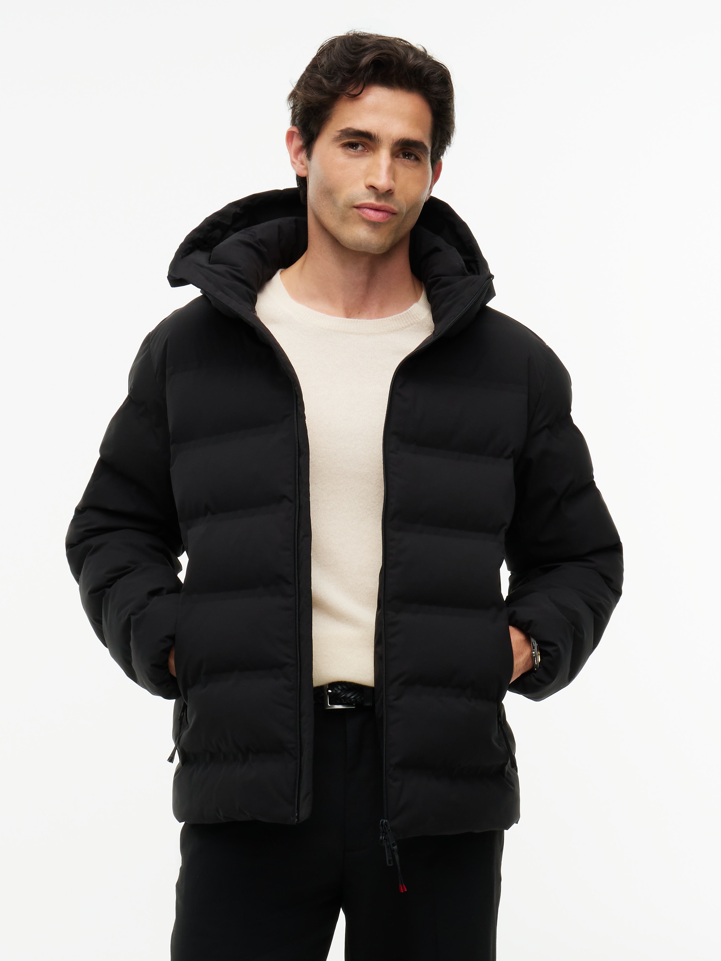Tommy Hilfiger Steppjacke "TECH HEAT SEALED JACKET" mit Kapuze wärmeversiegelt, Winter, 2-Wege-Reißverschluss