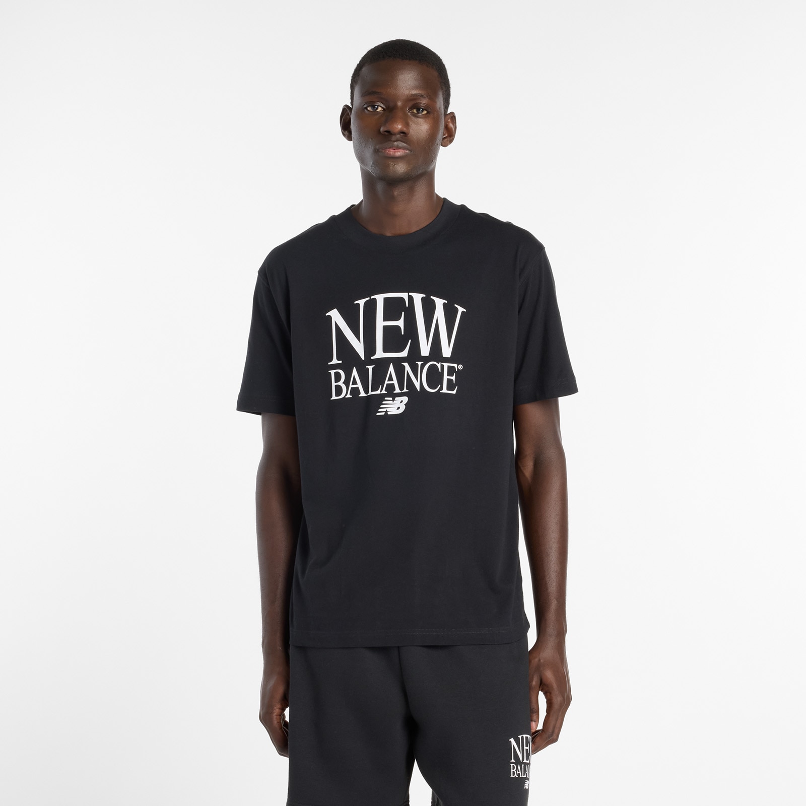 New Balance mit modernem Print-Design, Kurzarm, aus Baumwolle