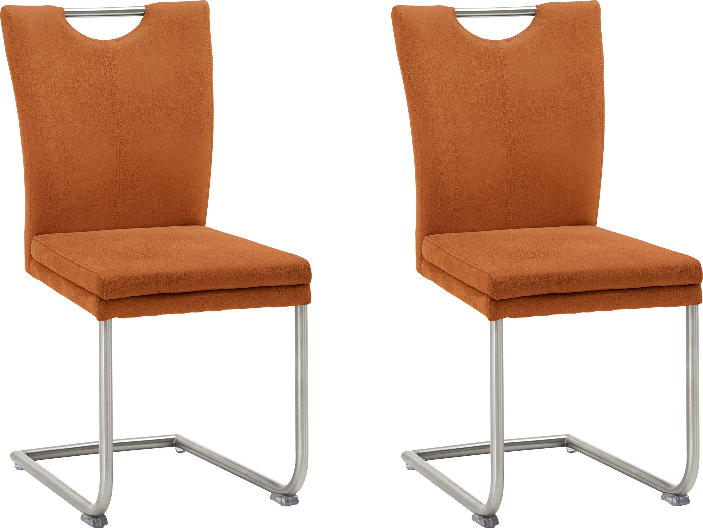 NIEHOFF SITZMÖBEL Esszimmerstuhl »Top Chairs«, Microfaser, Griff im Rücken, 2er-Set, in 6 Farben