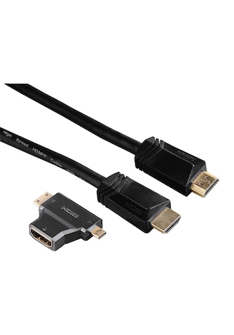 Hama HDMI-Kabel »High Speed HDMI™-Kabel Stecker-Stecker Ethernet 1,5m+HDMI™-Adapter«,... kaufen