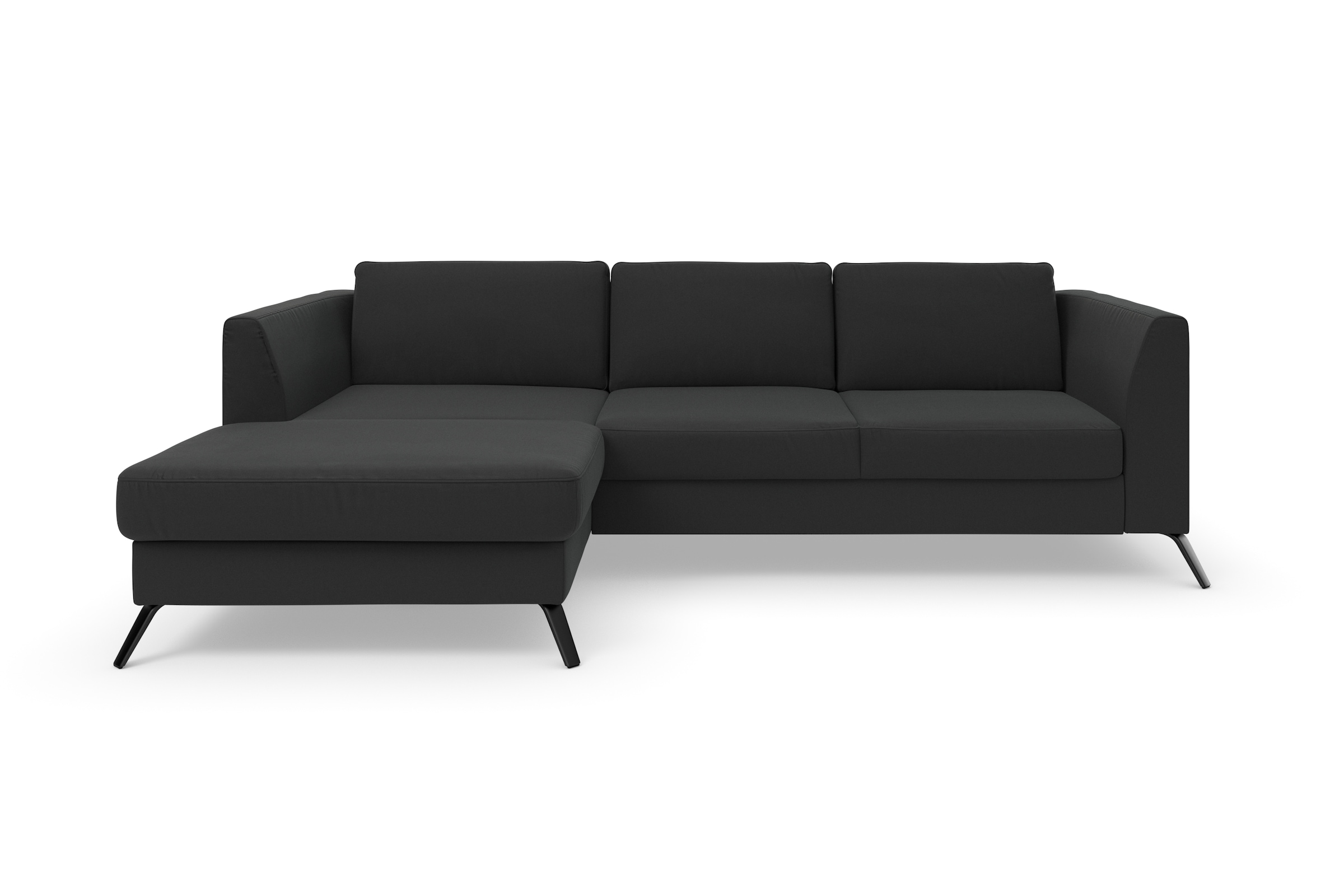 sit&more Ecksofa »Olsen L-Form«, inklusive Sitztiefenverstellung, wahlweise mit Bettfunktion, 15cm hoch