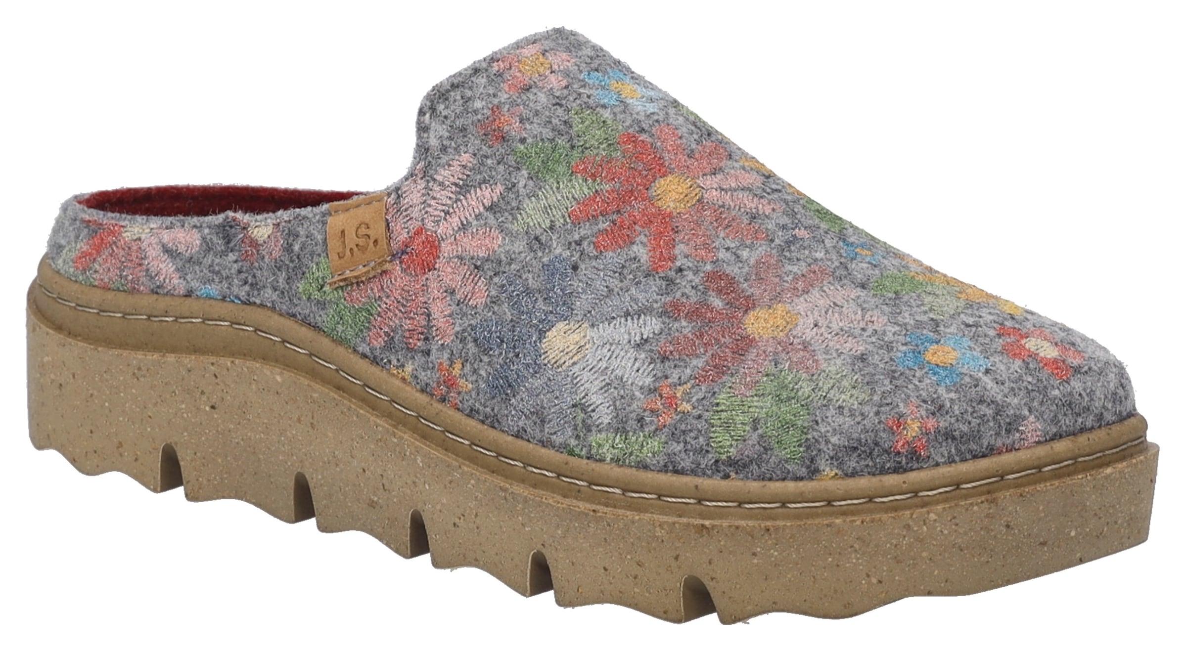 Josef Seibel Hausschuh "Charmaux 01" Pantoffel, Slipper mit modischer Plateausohle, Weite G (=weit)