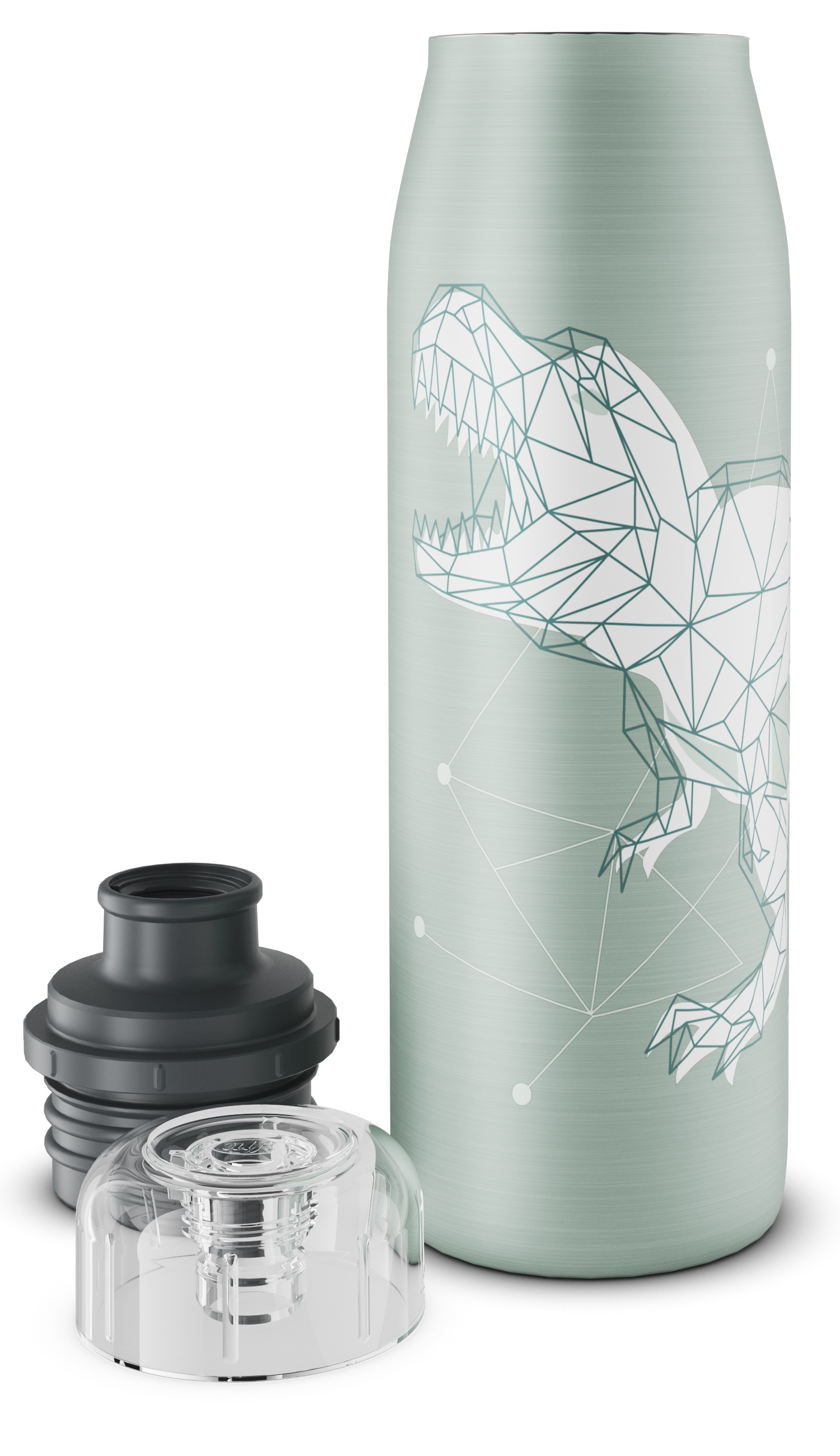 Alfi Isolierflasche »KIDS ISO BOTTLE, Edelstahlkörper, spülmaschinenfest«, (1 tlg.), 12h heiß & 24h kalt, Trinköffnung mit konsistentem Trinkfluss