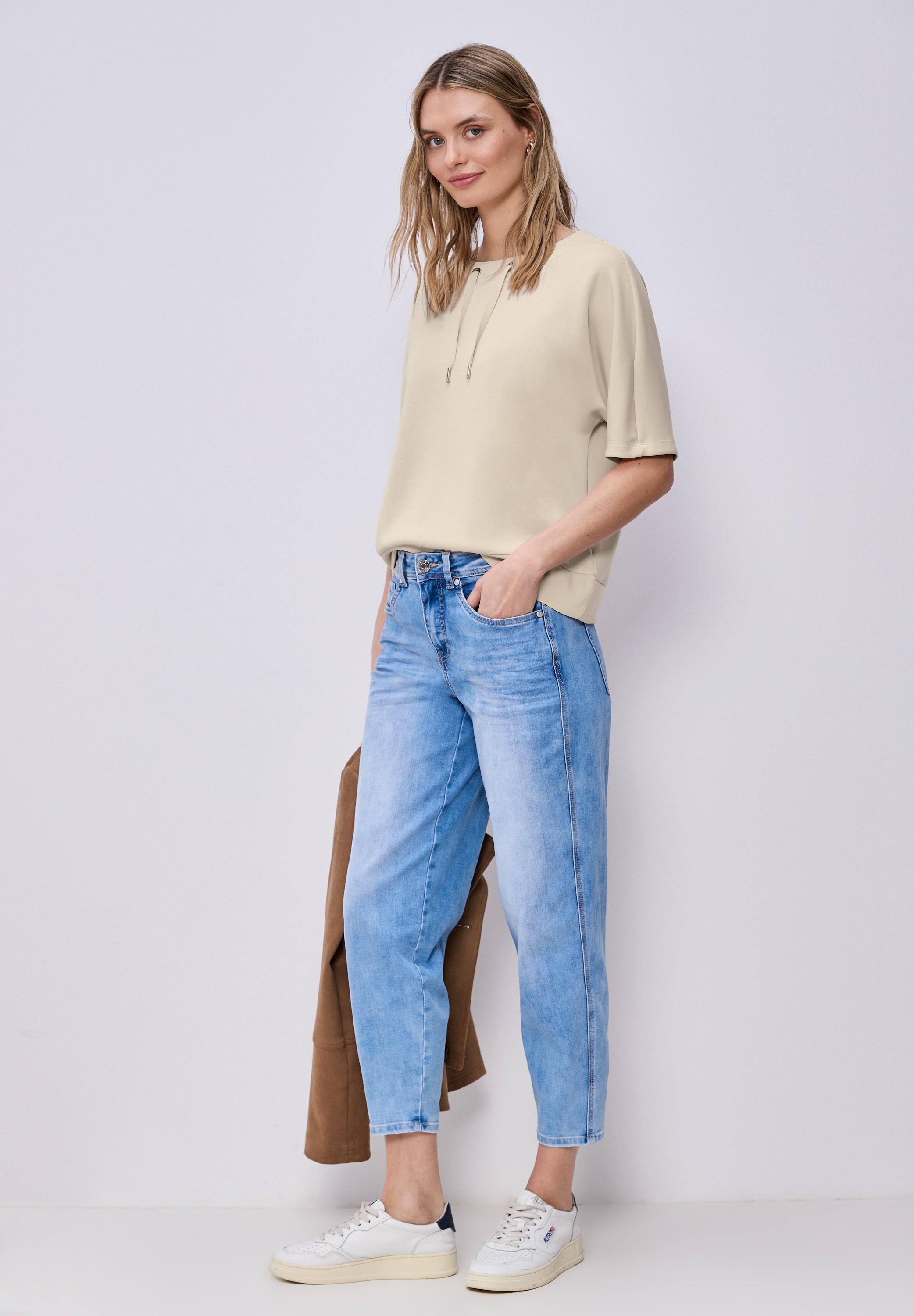 STREET ONE T-Shirt im Silk Look
