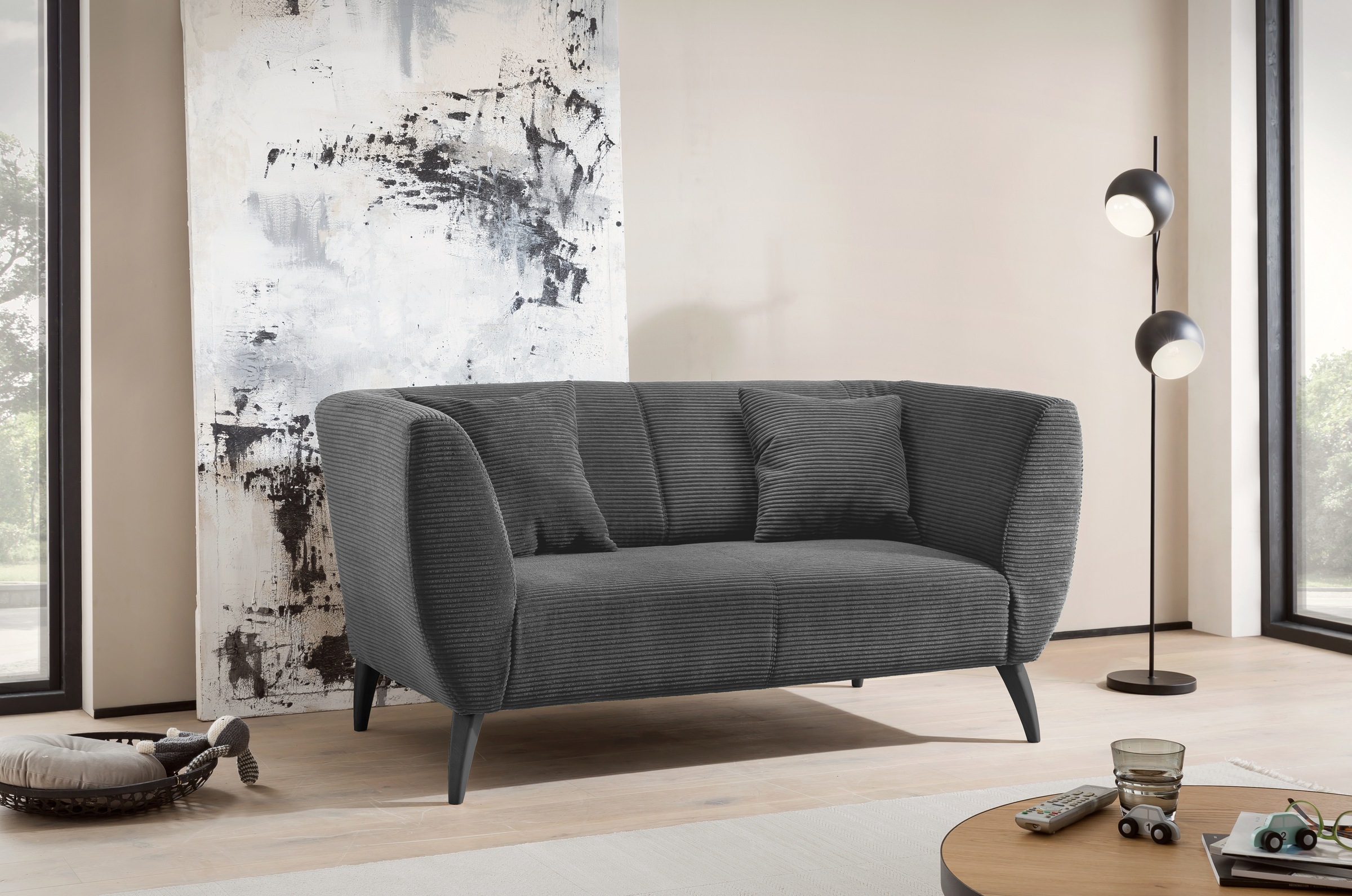 Home affaire 2-Sitzer zwei verschiedene Fußfarben wählbar günstig online kaufen