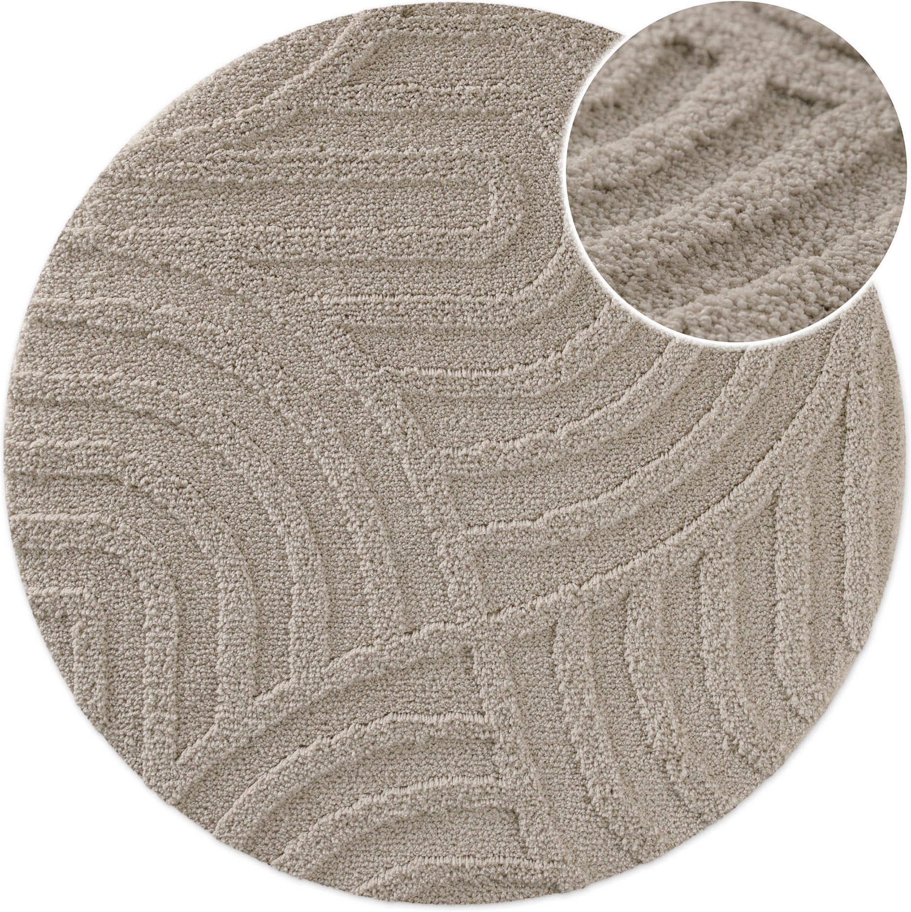 Wecon home Badematte "Fiete" Höhe 25 mm rutschhemmend beschichtet schnell trocknend Badteppich, Hoch-Tief-Effekt, weich, rutschhemmend, waschbar, getuftet