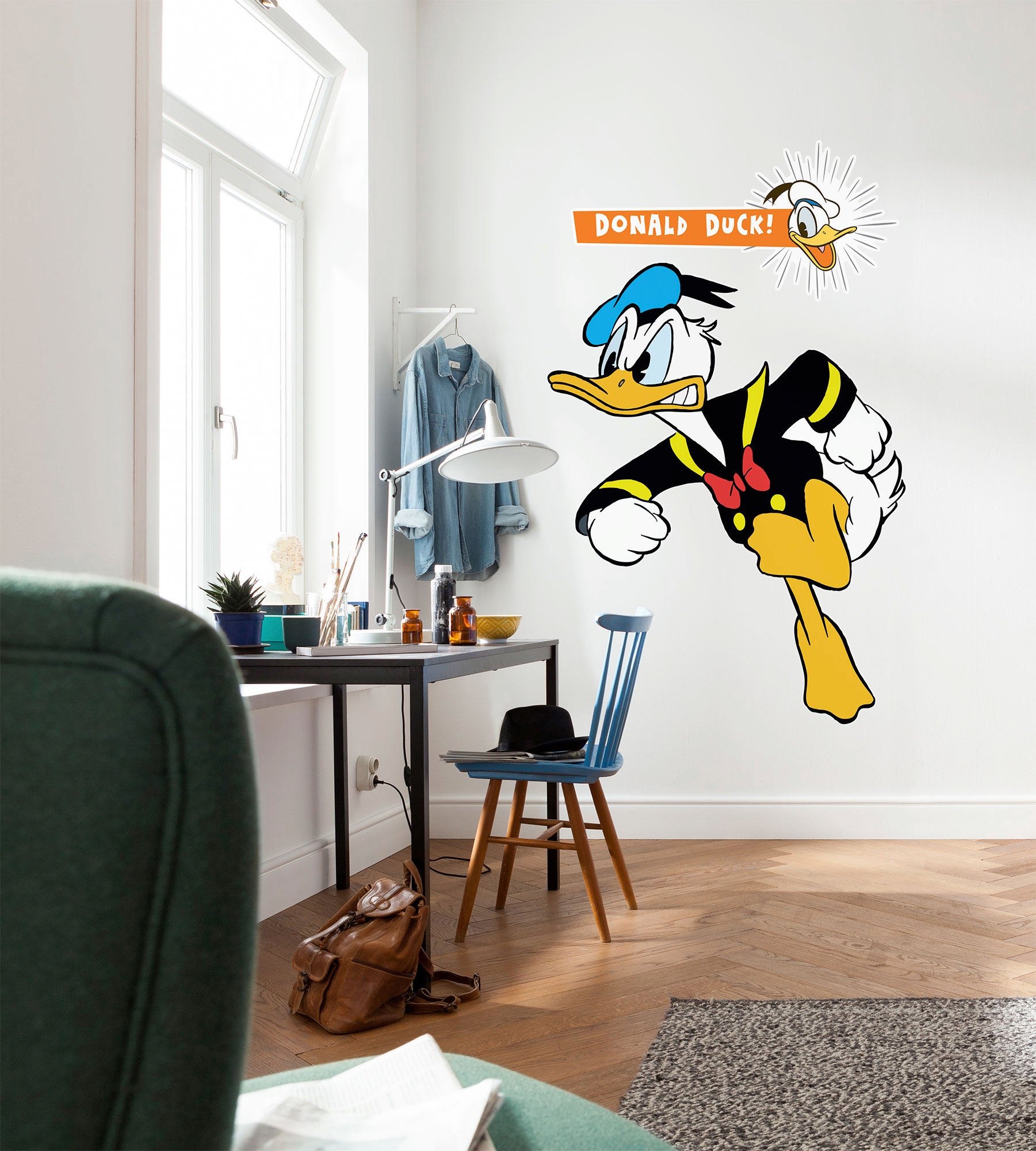 Komar Vliestapete »Selbstklebende Vlies  - Donald angry XXL - Größe 127 x 200 cm«, bedruckt, Kinderzimmer