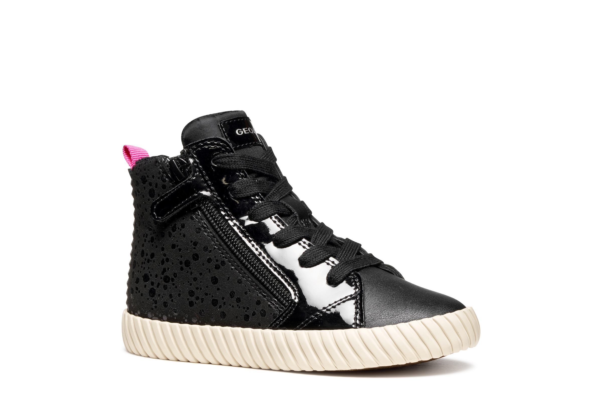 Geox Sneaker "J MIRROLESS GIRL" Schnürboots mit Warmfutter, Größenschablone günstig online kaufen