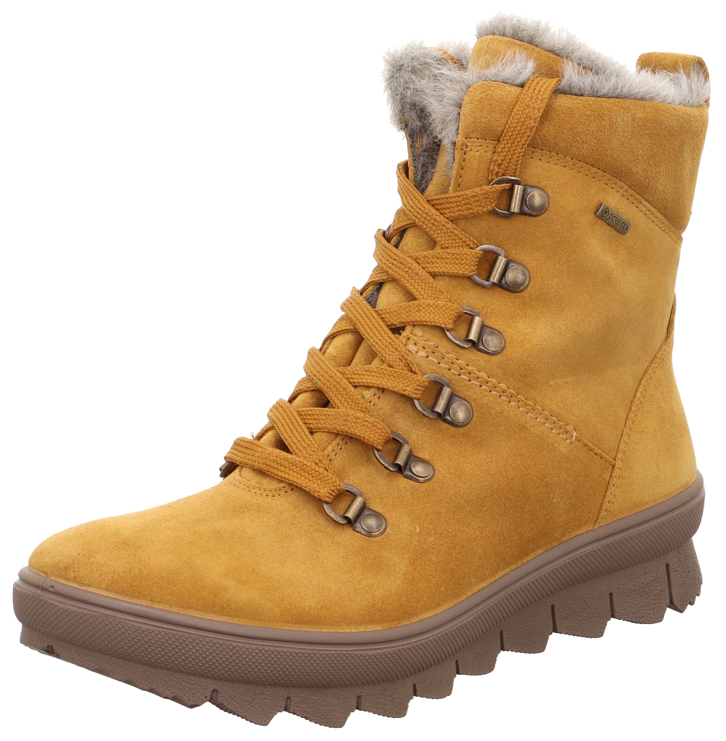 Legero Winterboots "NOVARA", Keilboots, Winterstiefel, Schnürstiefel mit dezentem Keilabsatz