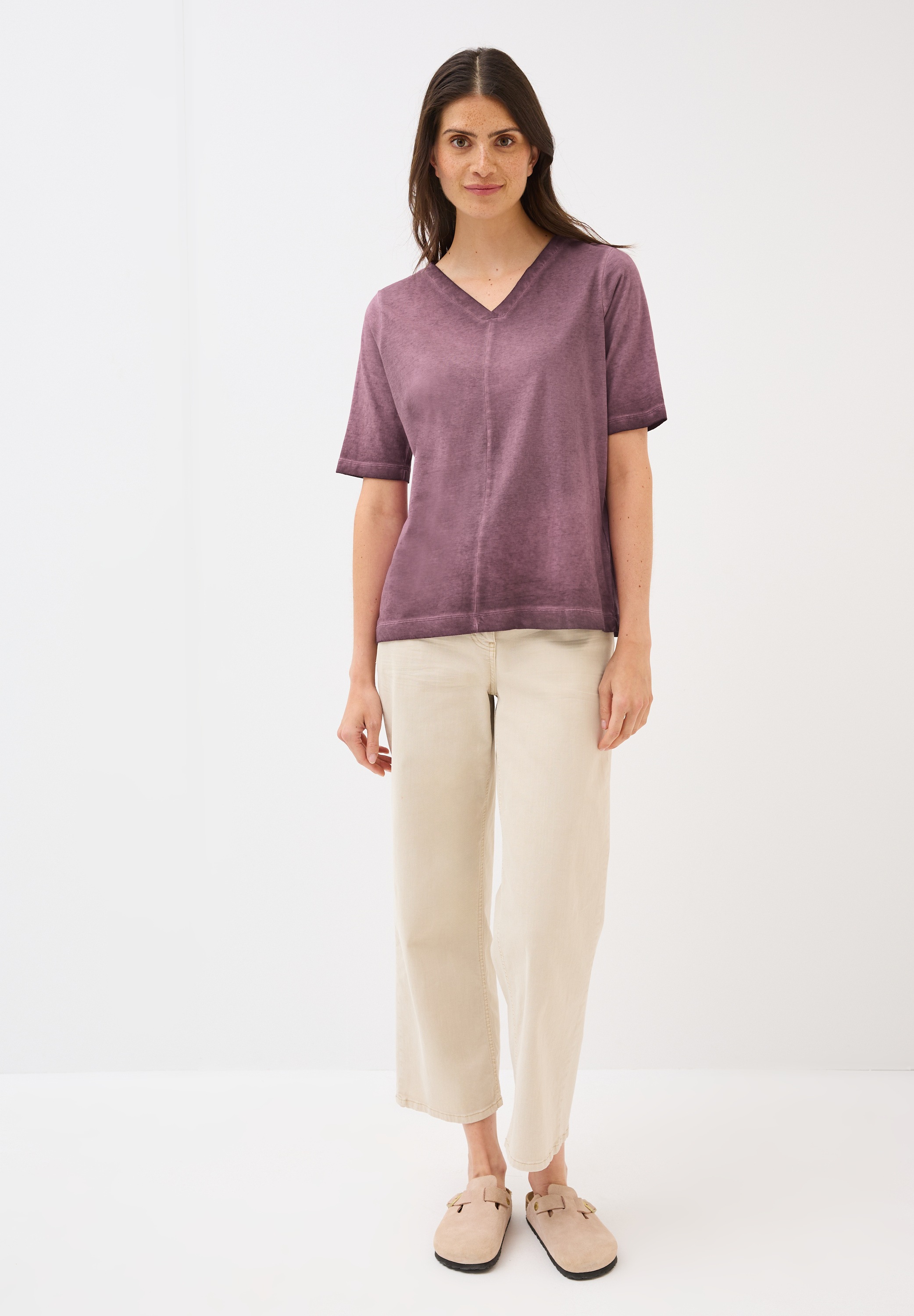 Thumbnail - Cecil V-Shirt aus reiner Baumwolle