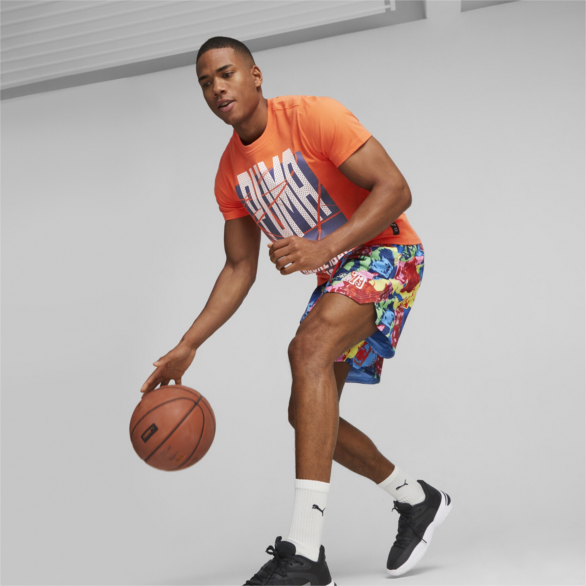 PUMA Shorts »Franchise Basketballshorts Herren«
