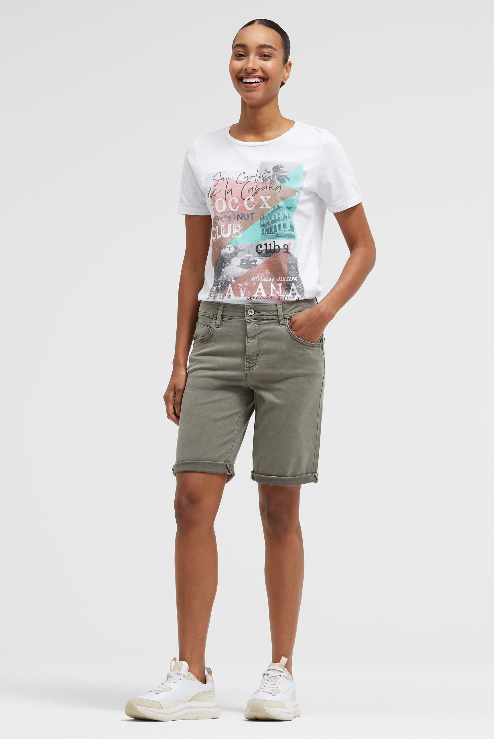 SOCCX Shorts  mit Turn-Up-Saum