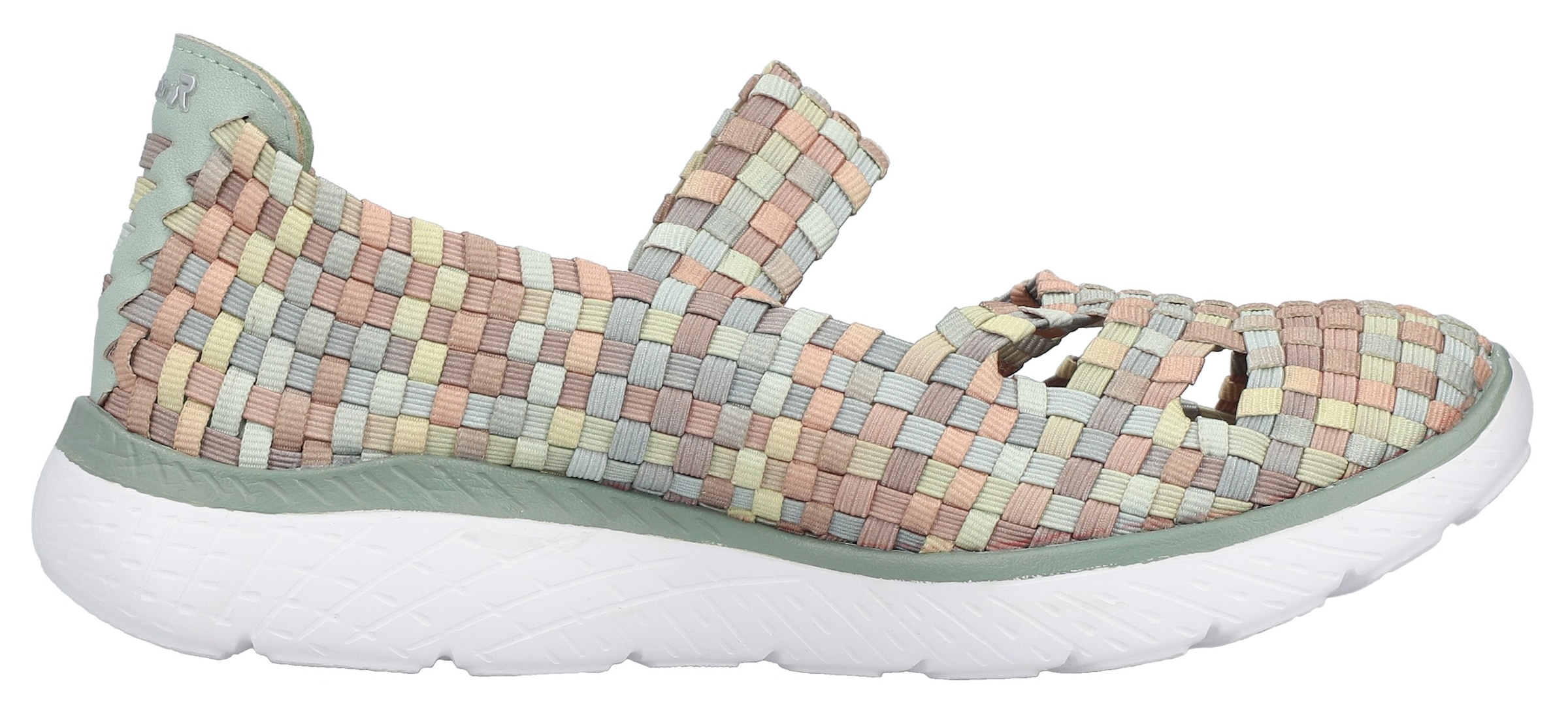 Rieker Riemchenballerina  Slipper, Schlupfschuh mit MemoSoft-Innensohle