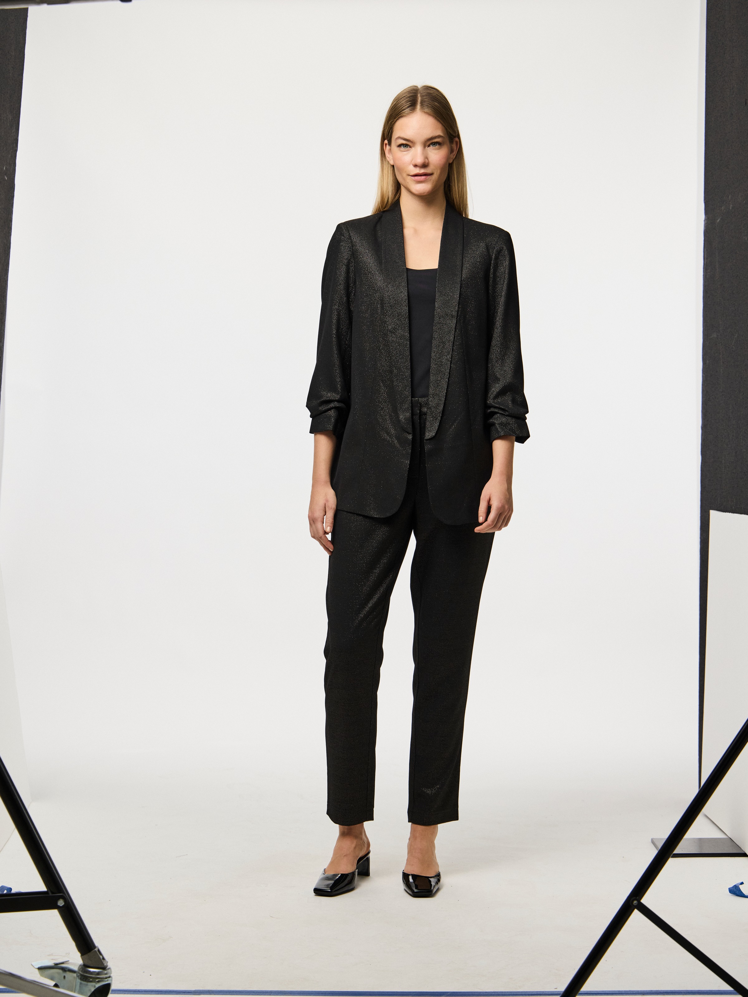 pieces Longblazer "PCBOSELLA 3/4 GLITTER BLAZER NOOS" günstig online kaufen