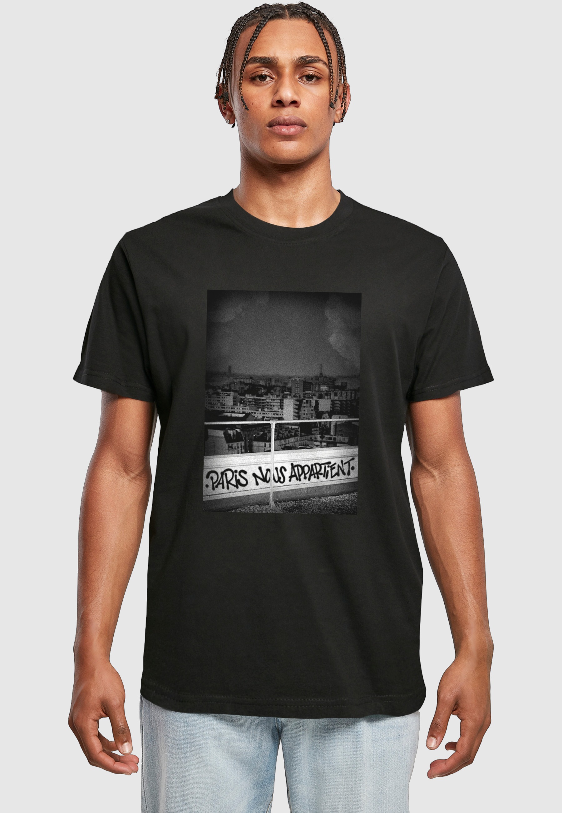 MisterTee T-Shirt »MisterTee Herren Paris Nous Appartient Tee« 1 Stk.