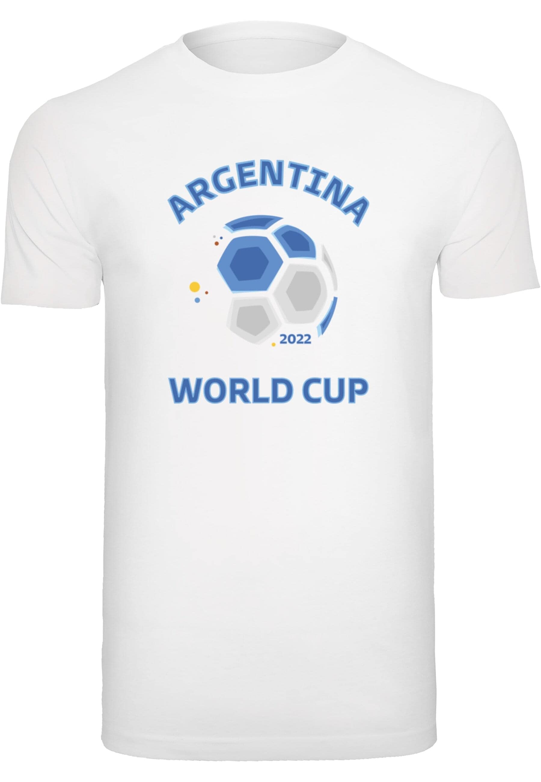 T-Shirt »Merchcode Herren Argentina World Cup T-Shirt Round Neck«, (1 tlg.)