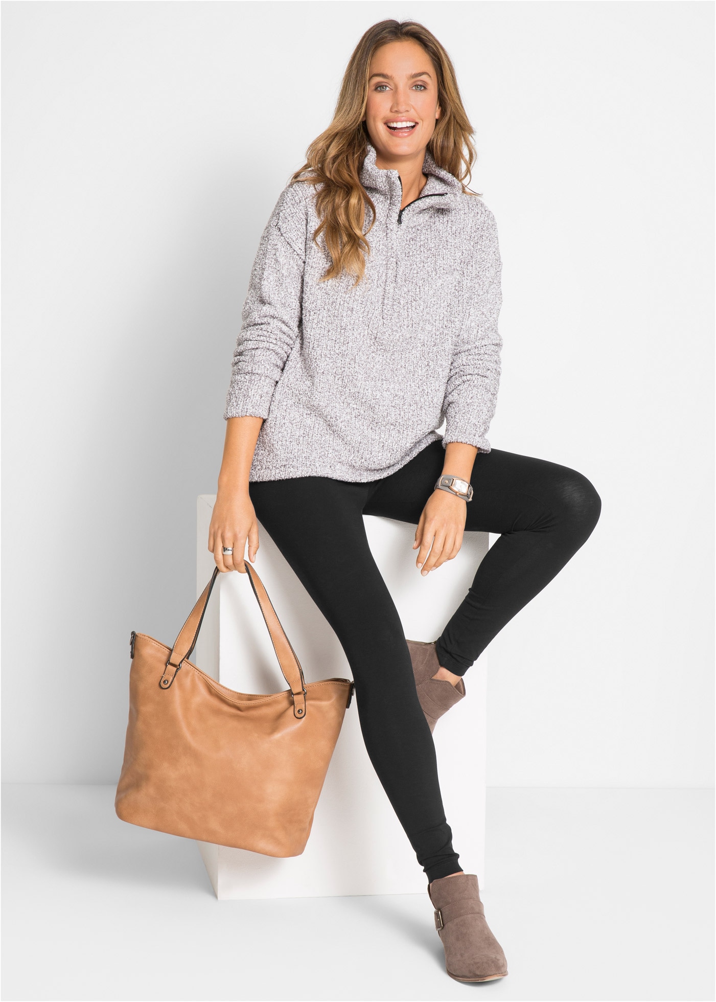 bonprix Leggings »Leggings aus Baumwoll-Mix«  Leggings aus Baumwoll-Mix