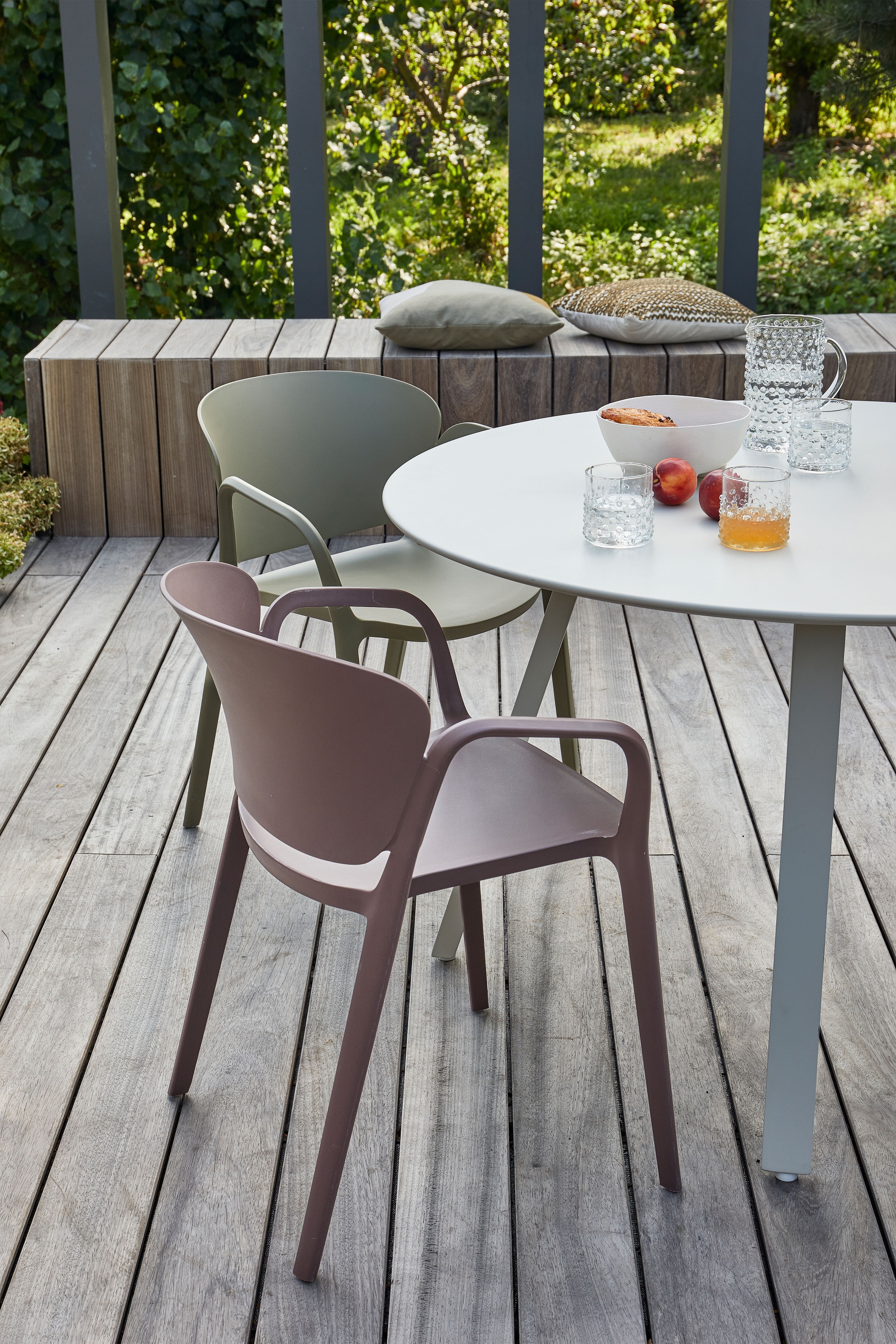 WOOOD Gartentisch "Auke Tisch Esstisch Durchmesser 120 cm" günstig online kaufen