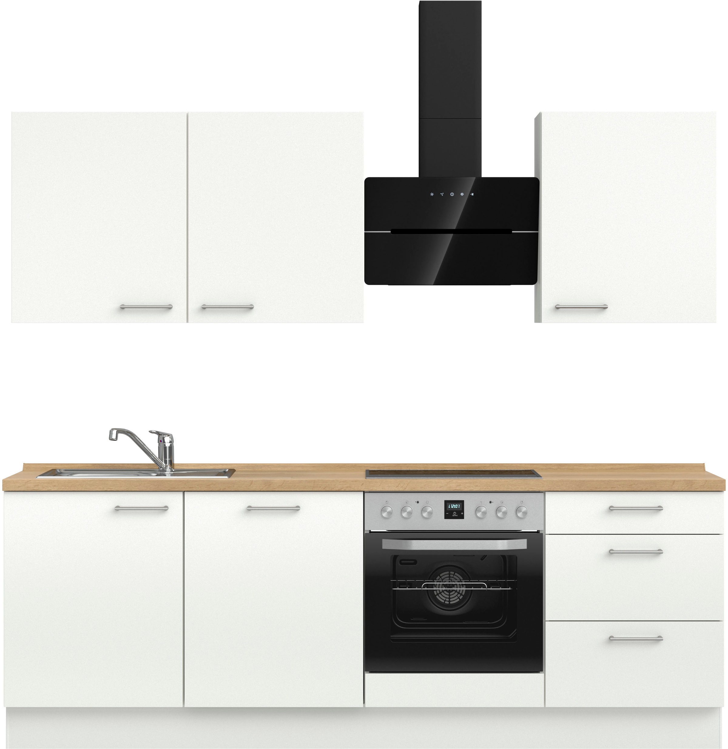 nobilia Küchenzeile ""Laser II", Ausrichtung wählbar, Breite 240 cm" vormon günstig online kaufen