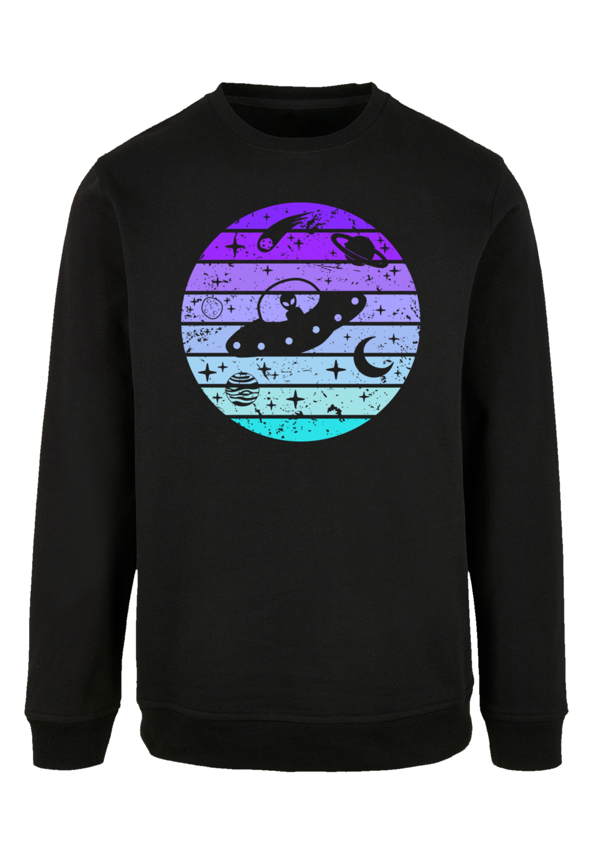 F4NT4STIC Sweatshirt "Retro Alien Weltraum Sonnenuntergang", Premium Qualit günstig online kaufen