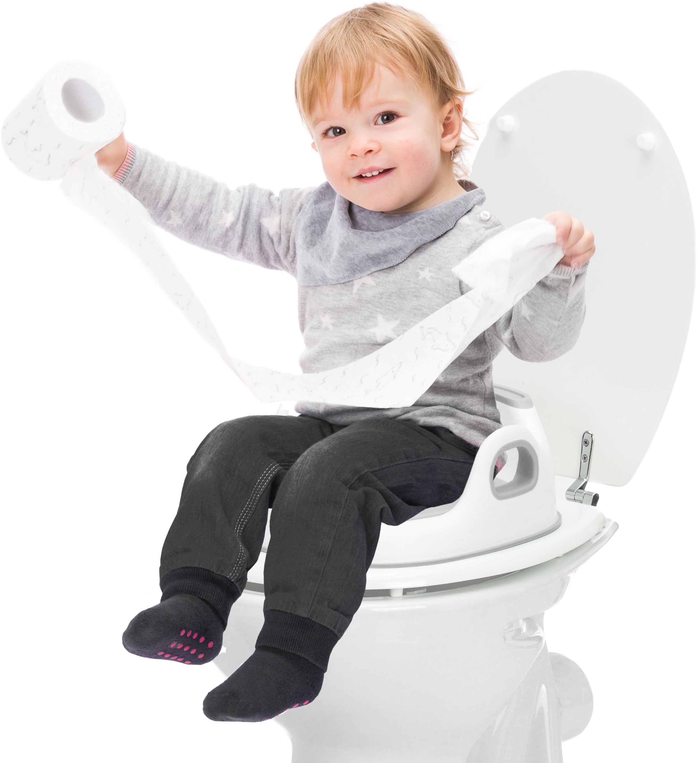 Fillikid Töpfchen »Multifunktionstopf 3in1« Töpfchen, WC-Aufsatz & Tritthocker in einem