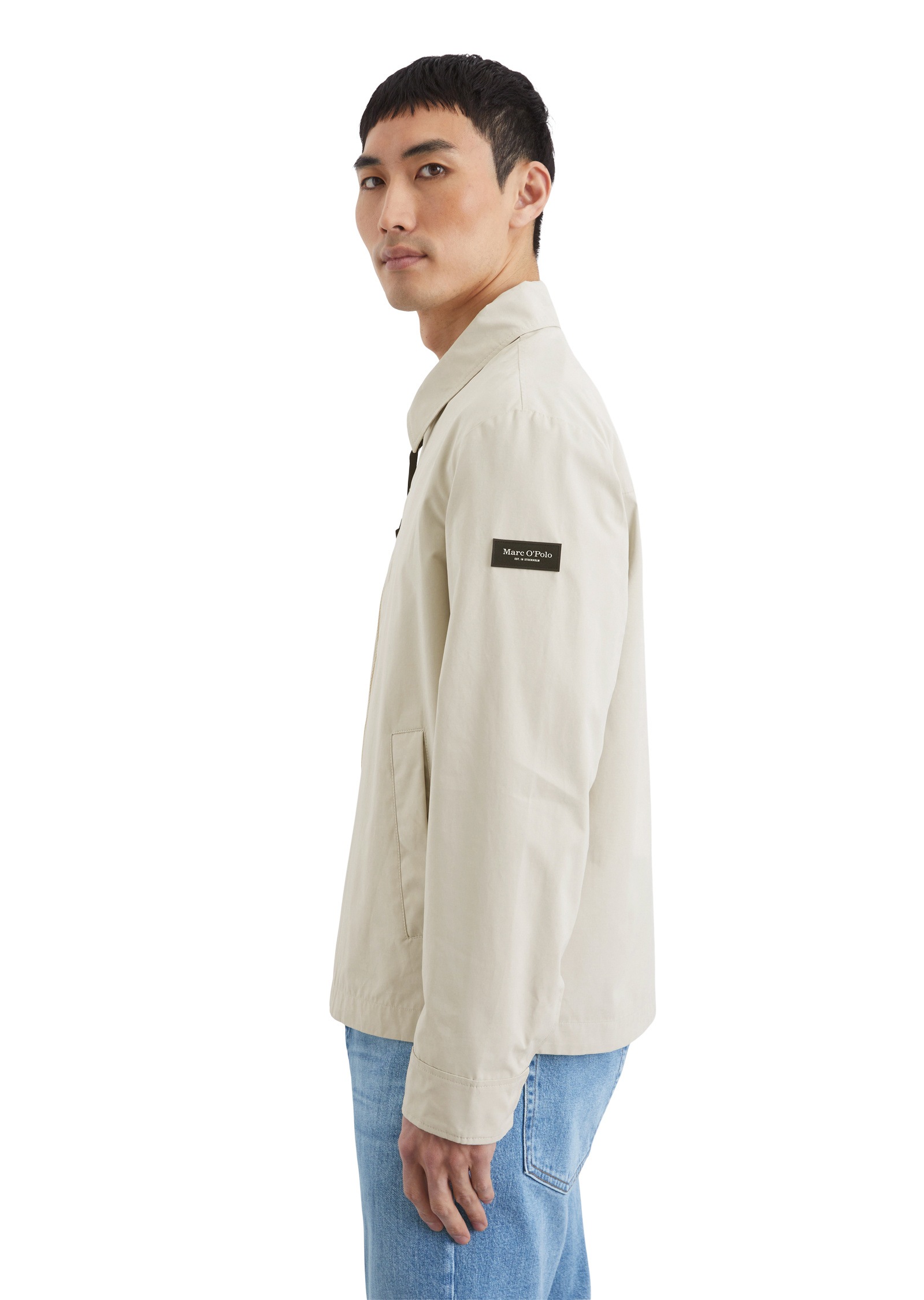 Marc O'Polo Outdoorjacke »aus wasserabweisendem Materialmix«, ohne Kapuze