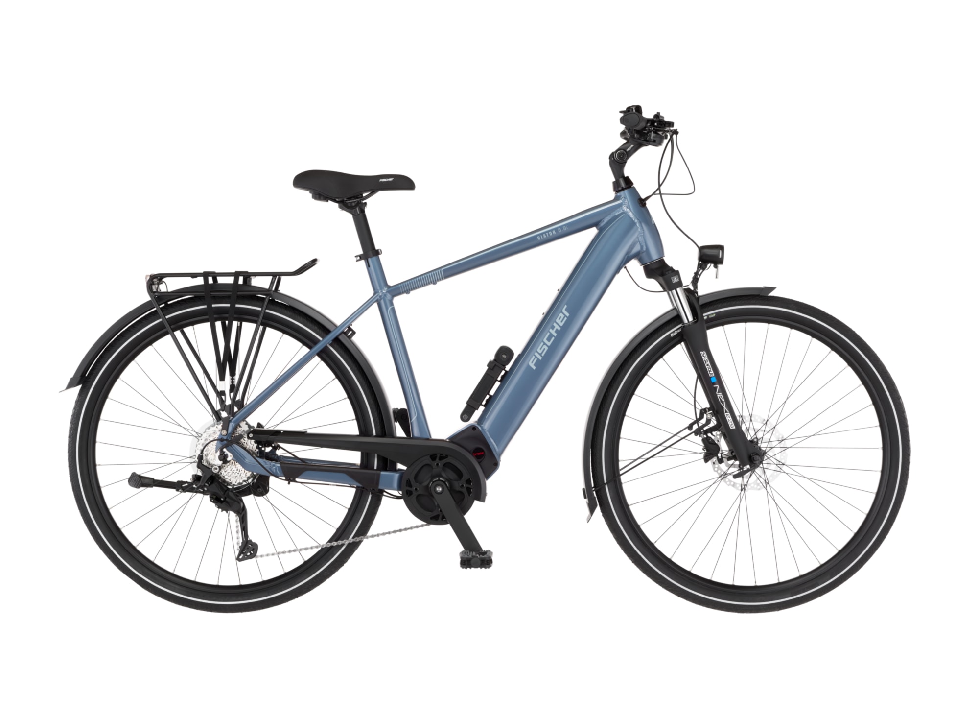 FISCHER FAHRRAD E-Bike "VIATOR 6.8I 711 55 ULTIMATE", 55cm, 28 Zoll (71,12cm)blau, Elektrofahrräder