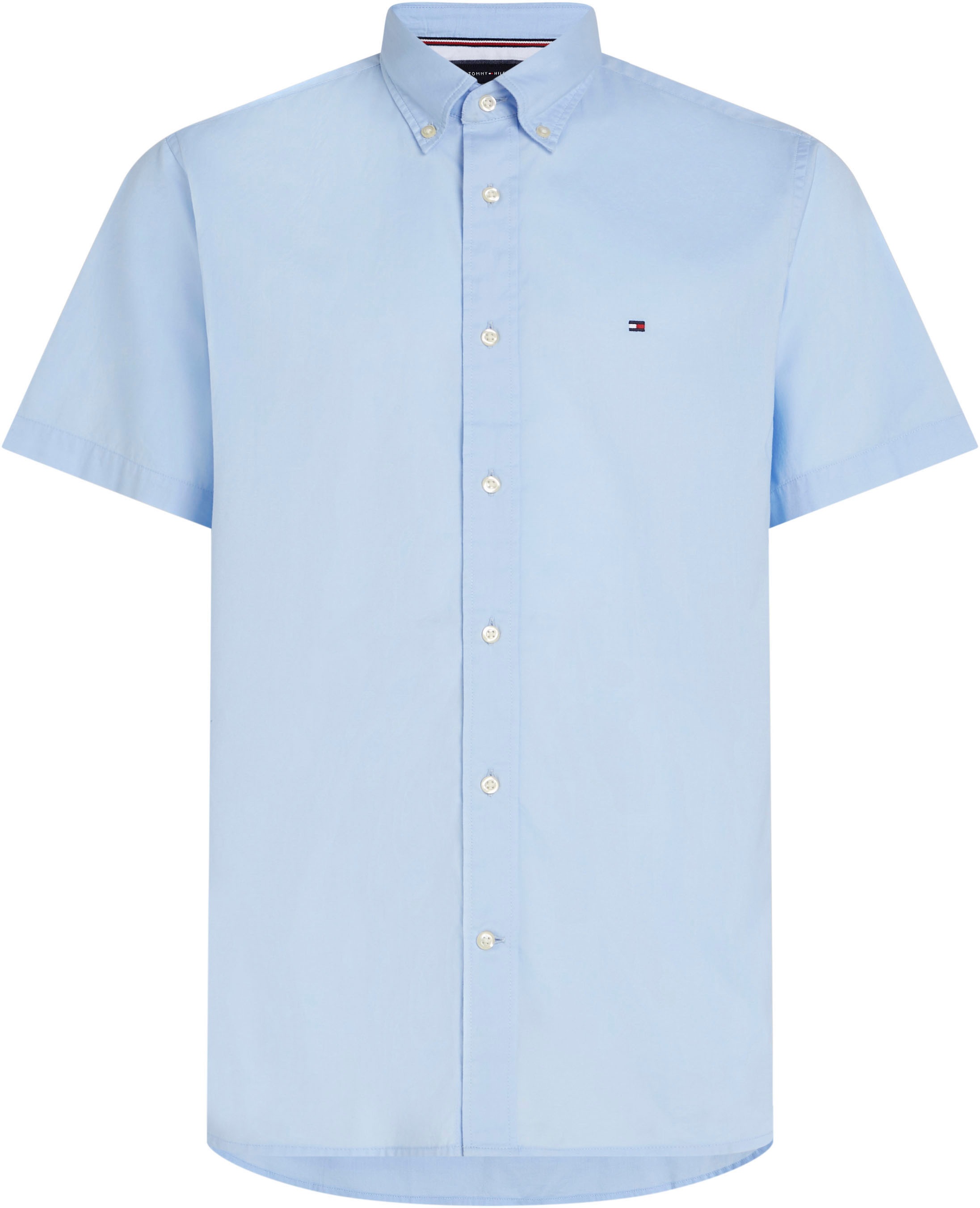 Tommy Hilfiger Kurzarmhemd »FLEX POPLIN RF SHIRT S/S«, mit Hemdblusenkragen