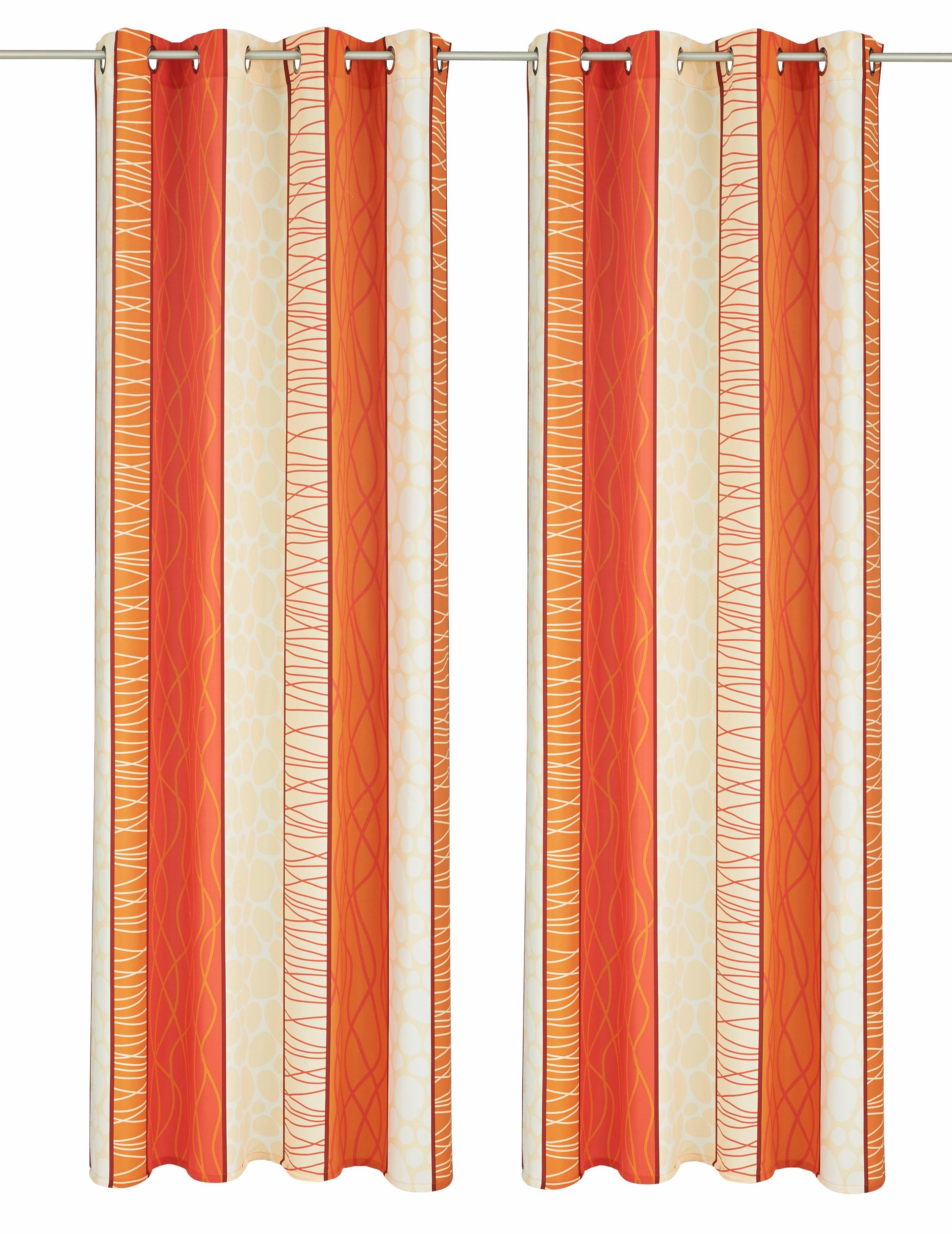 my home Vorhang "Gosen" Ösen 2 Stk. tlg. Gardine, 2-er Set, Fertiggardine, günstig online kaufen
